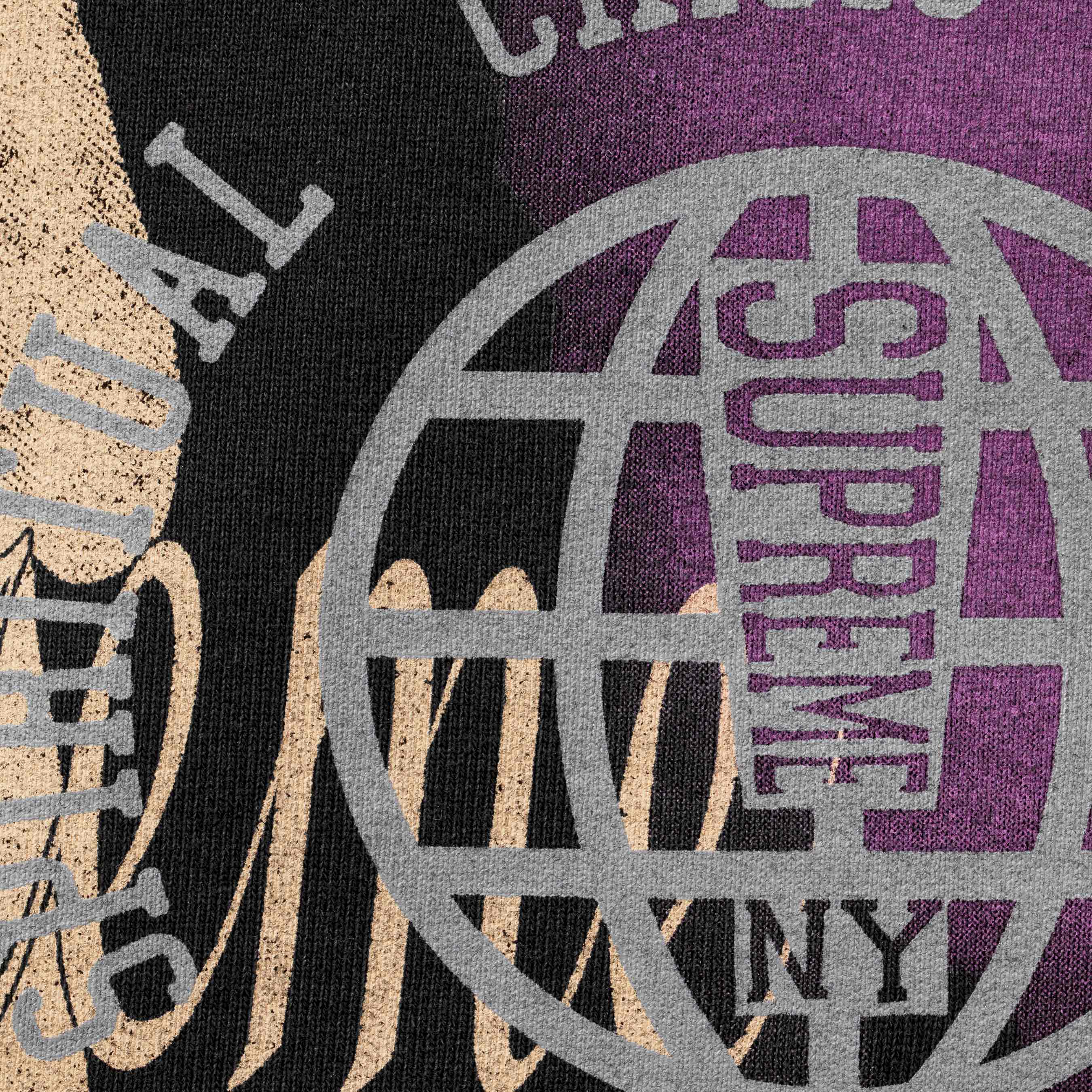 Overprint Hooded Sweatshirt