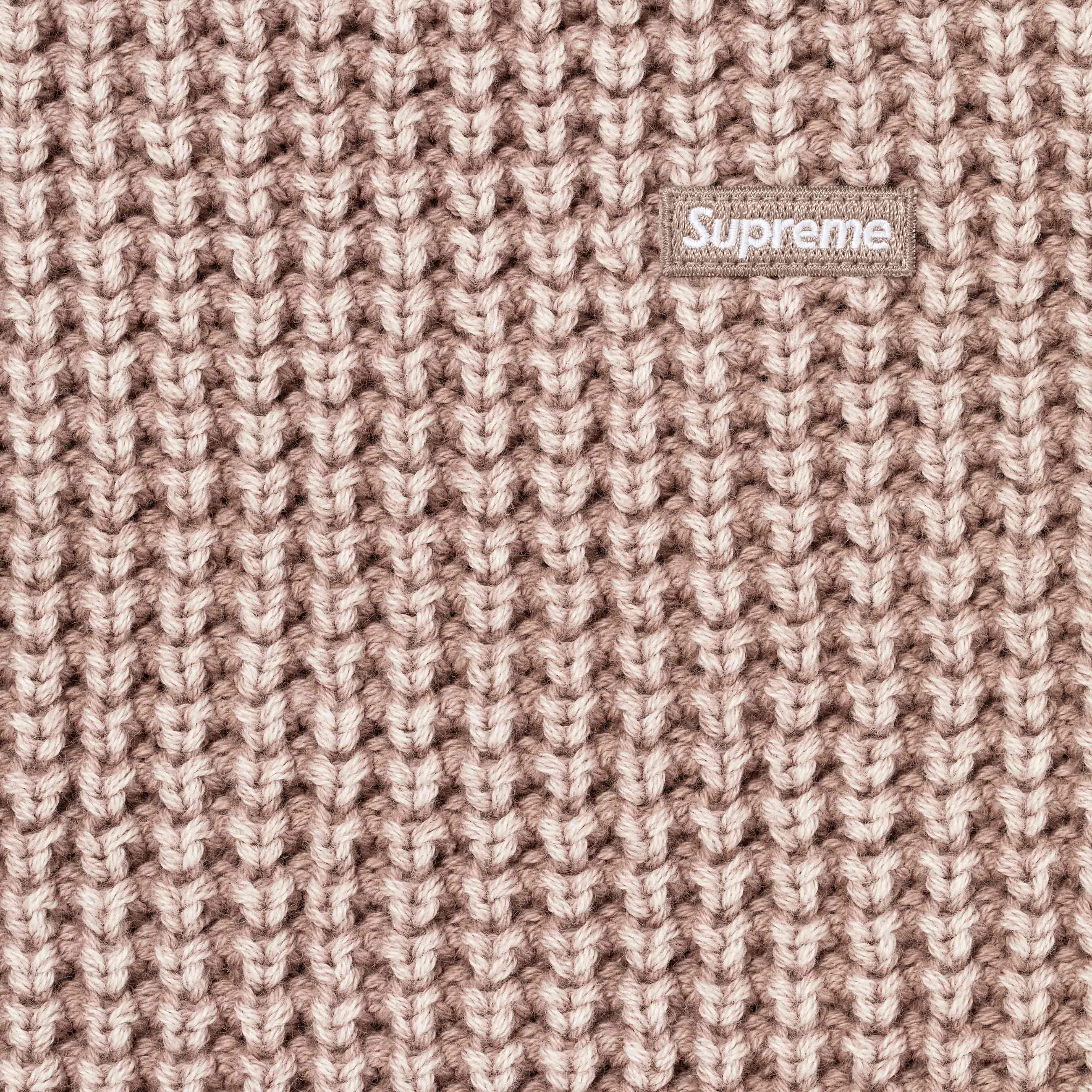 Washed Small Box Waffle Sweater