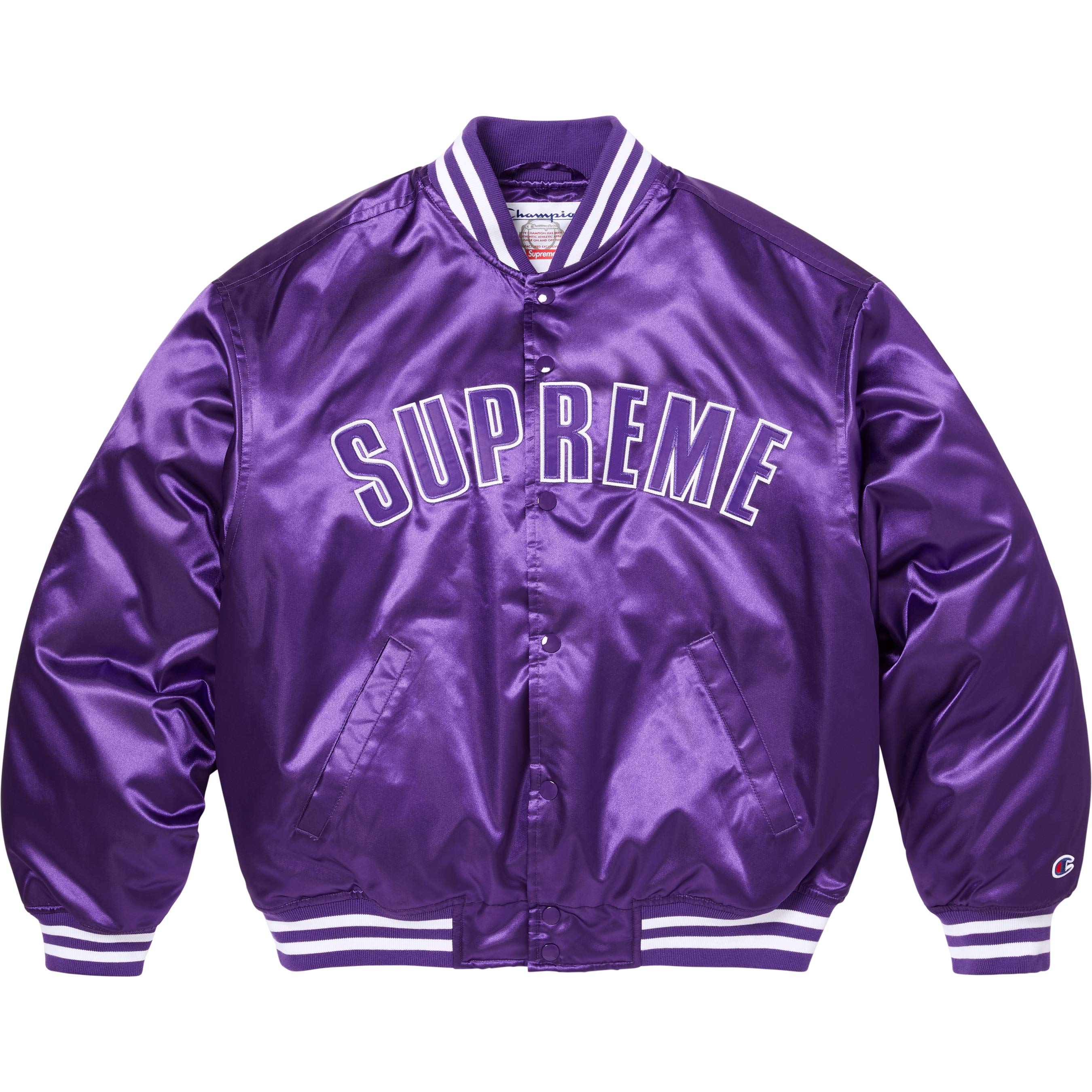 Supreme®/Champion® Satin Varsity Jacket