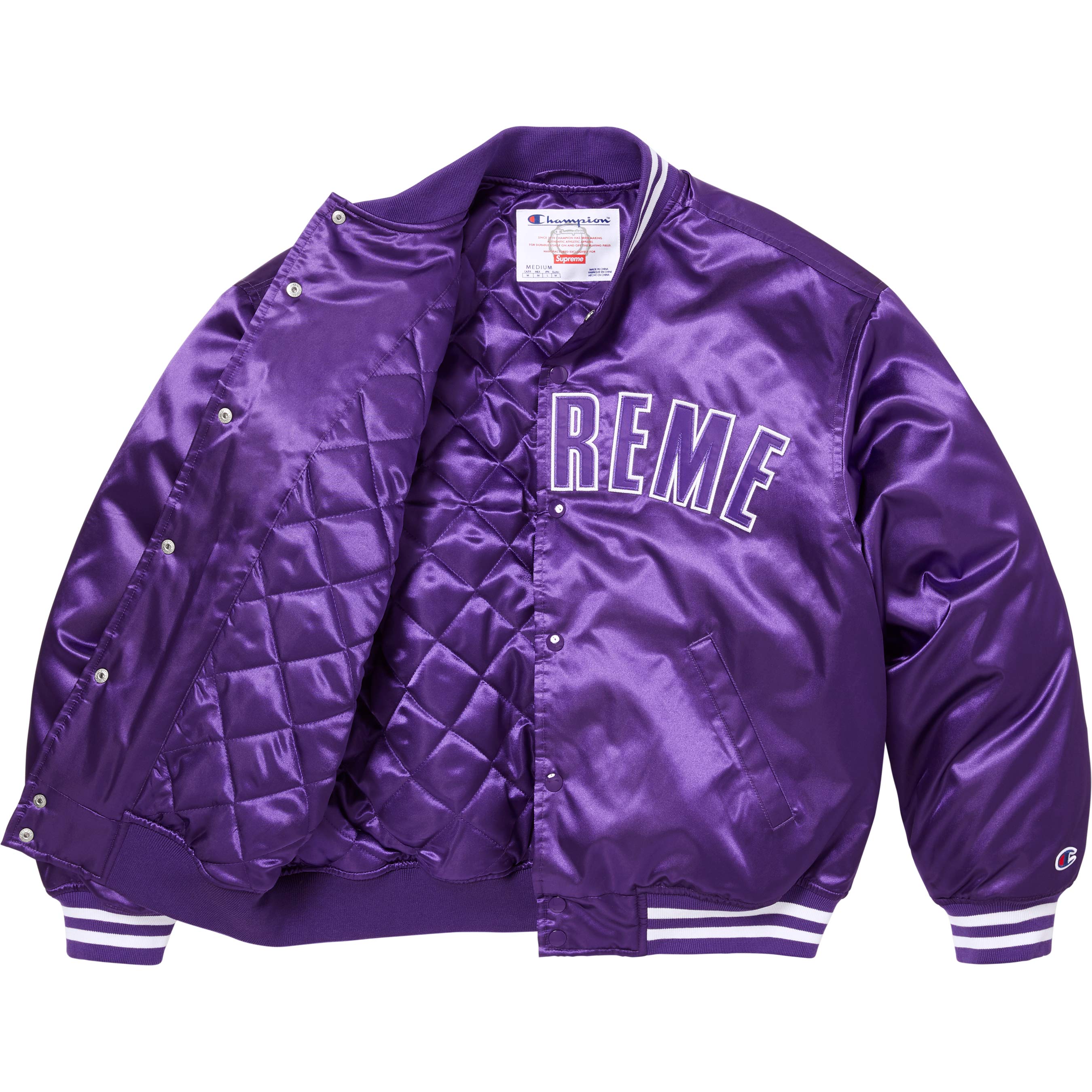 Supreme®/Champion® Satin Varsity Jacket