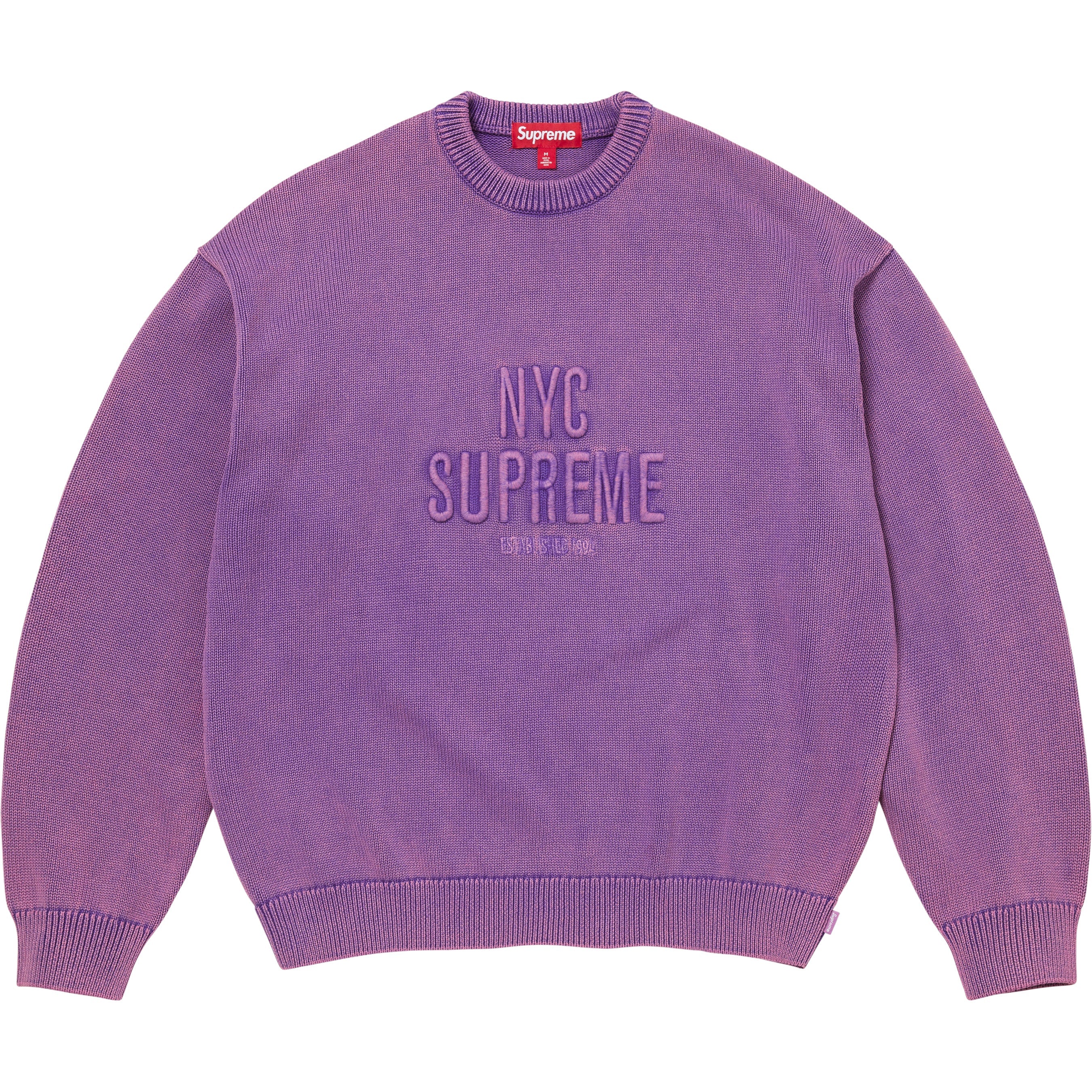 Overdyed Raised Sweater