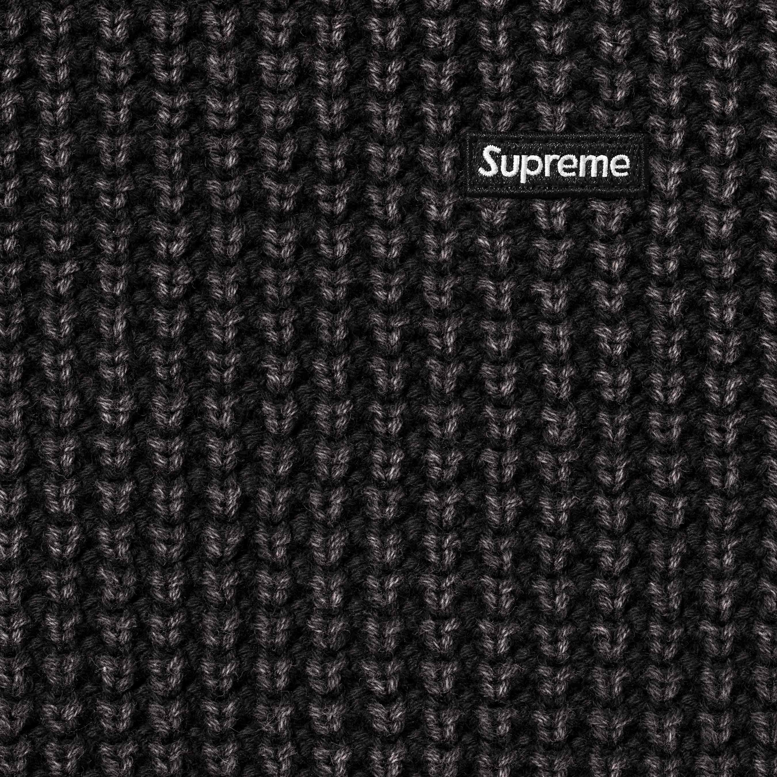 Washed Small Box Waffle Sweater