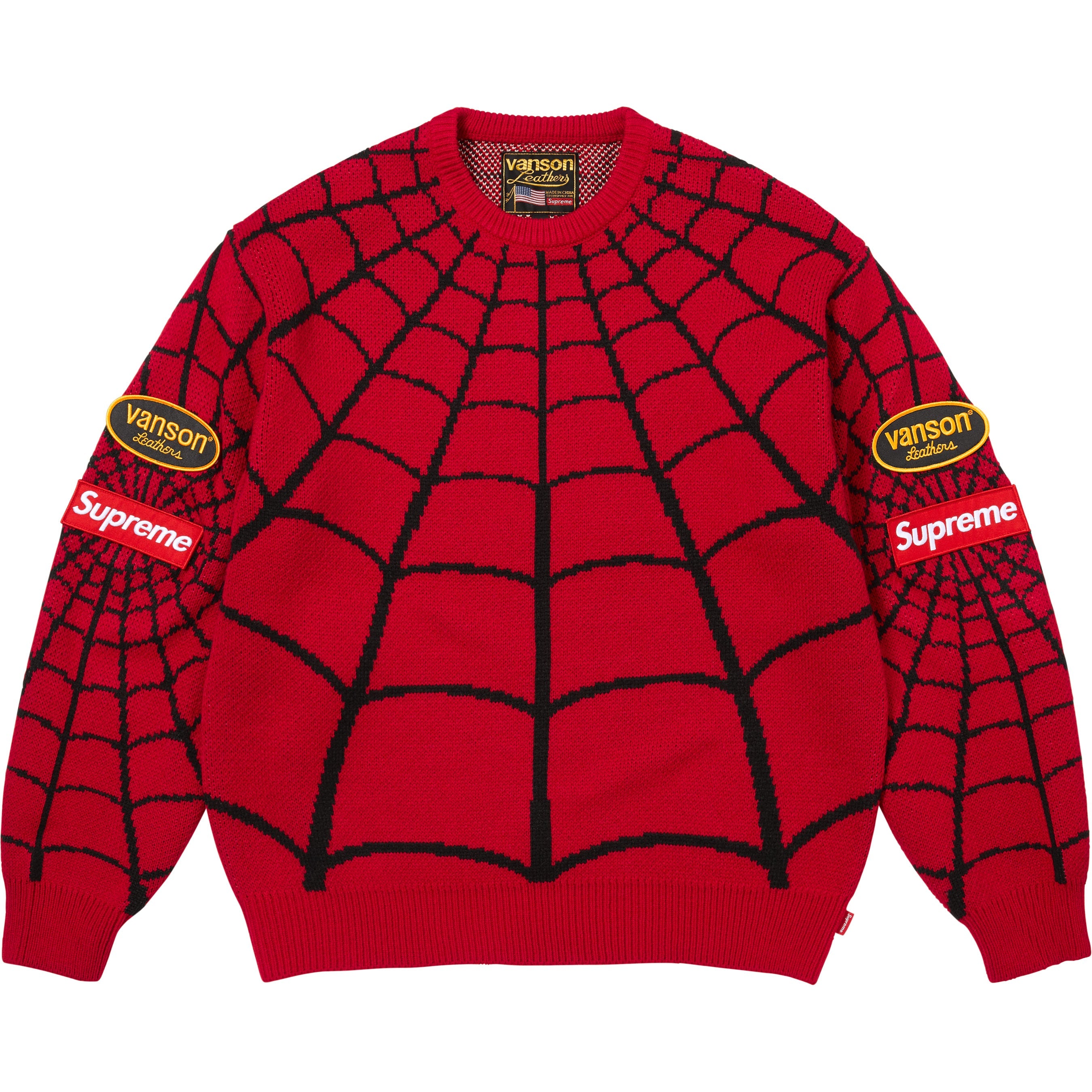 Supreme®/Vanson Leathers® Spider-Man Sweater