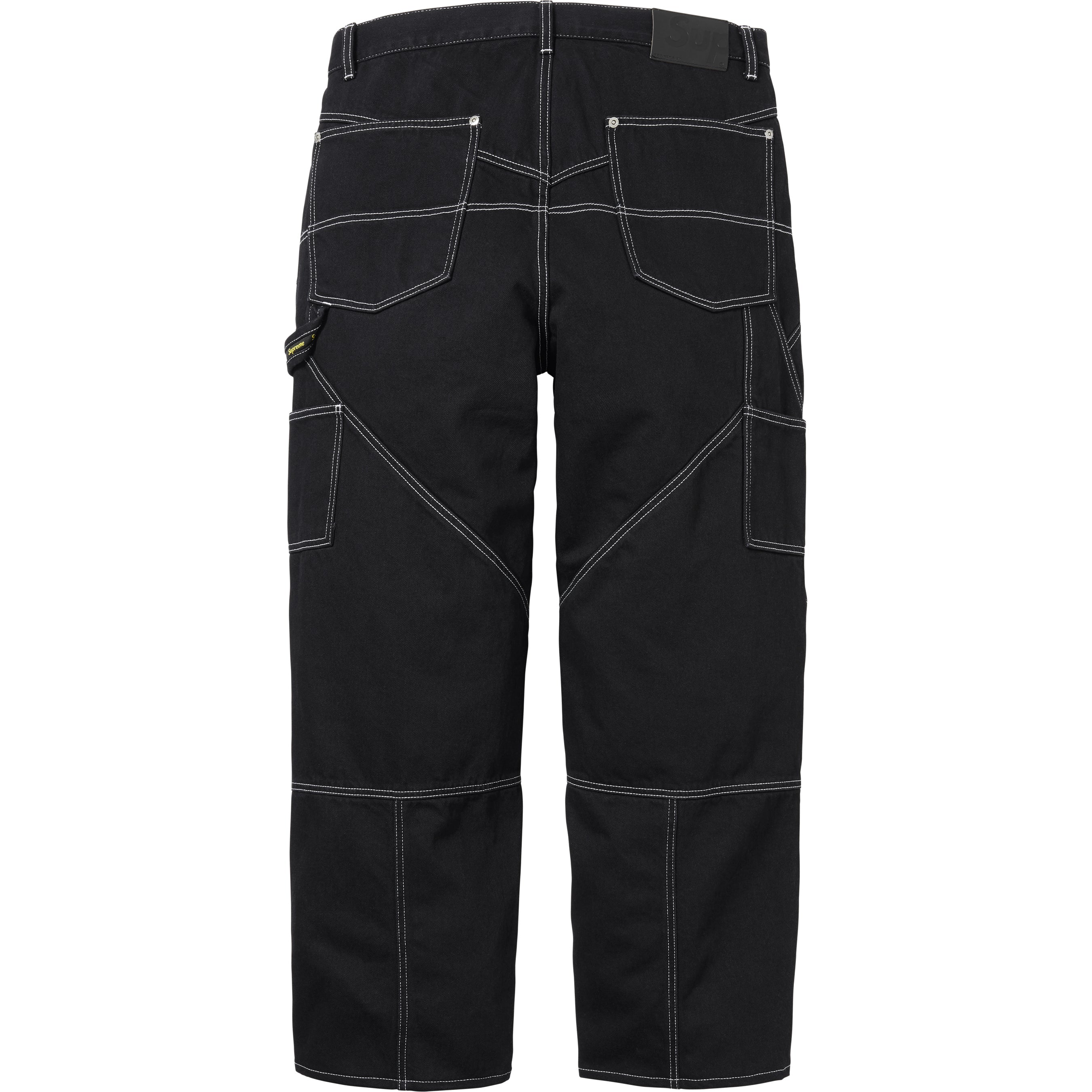 Contrast Stitch Double Knee Painter Jean