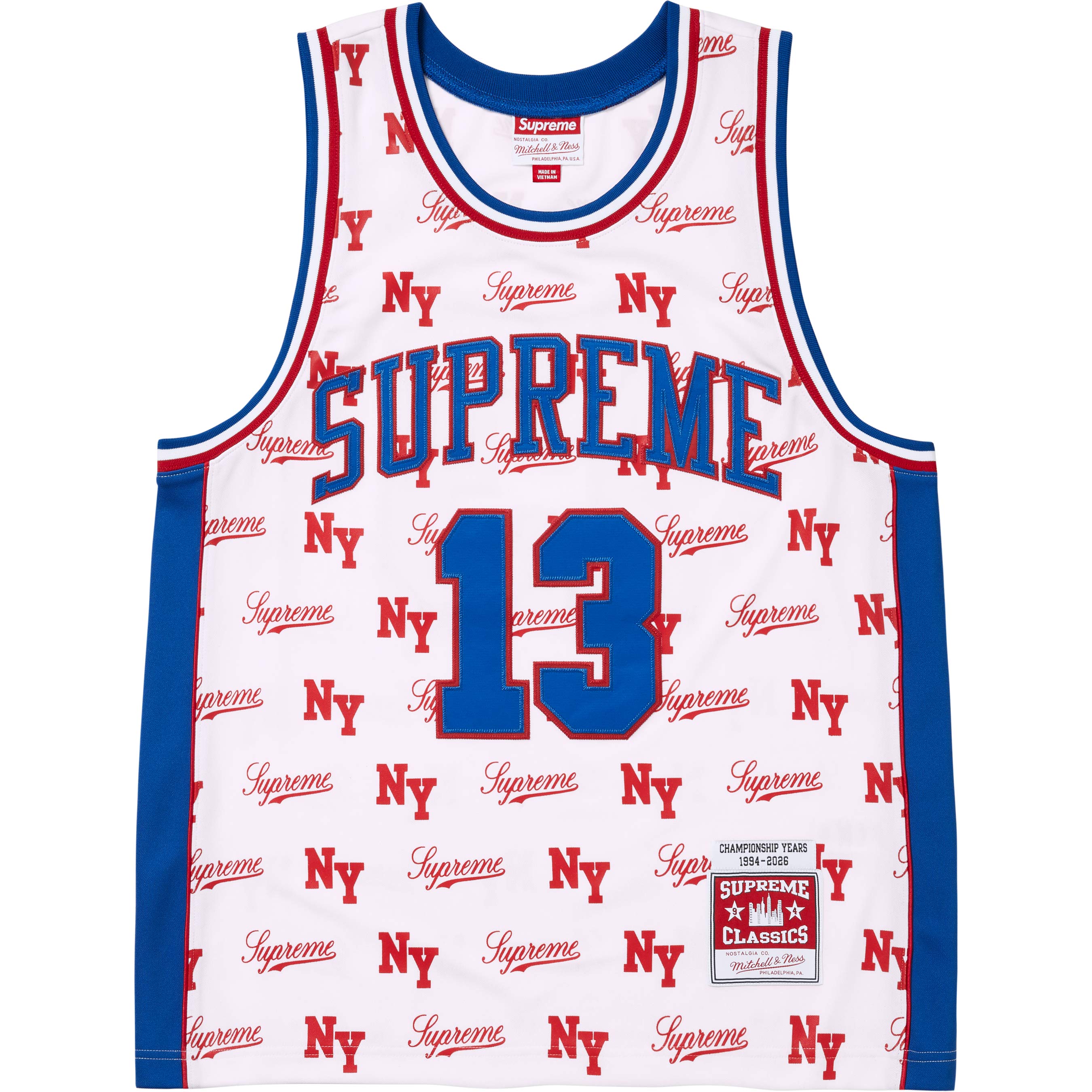 Supreme®/Mitchell & Ness® Monogram Basketball Jersey