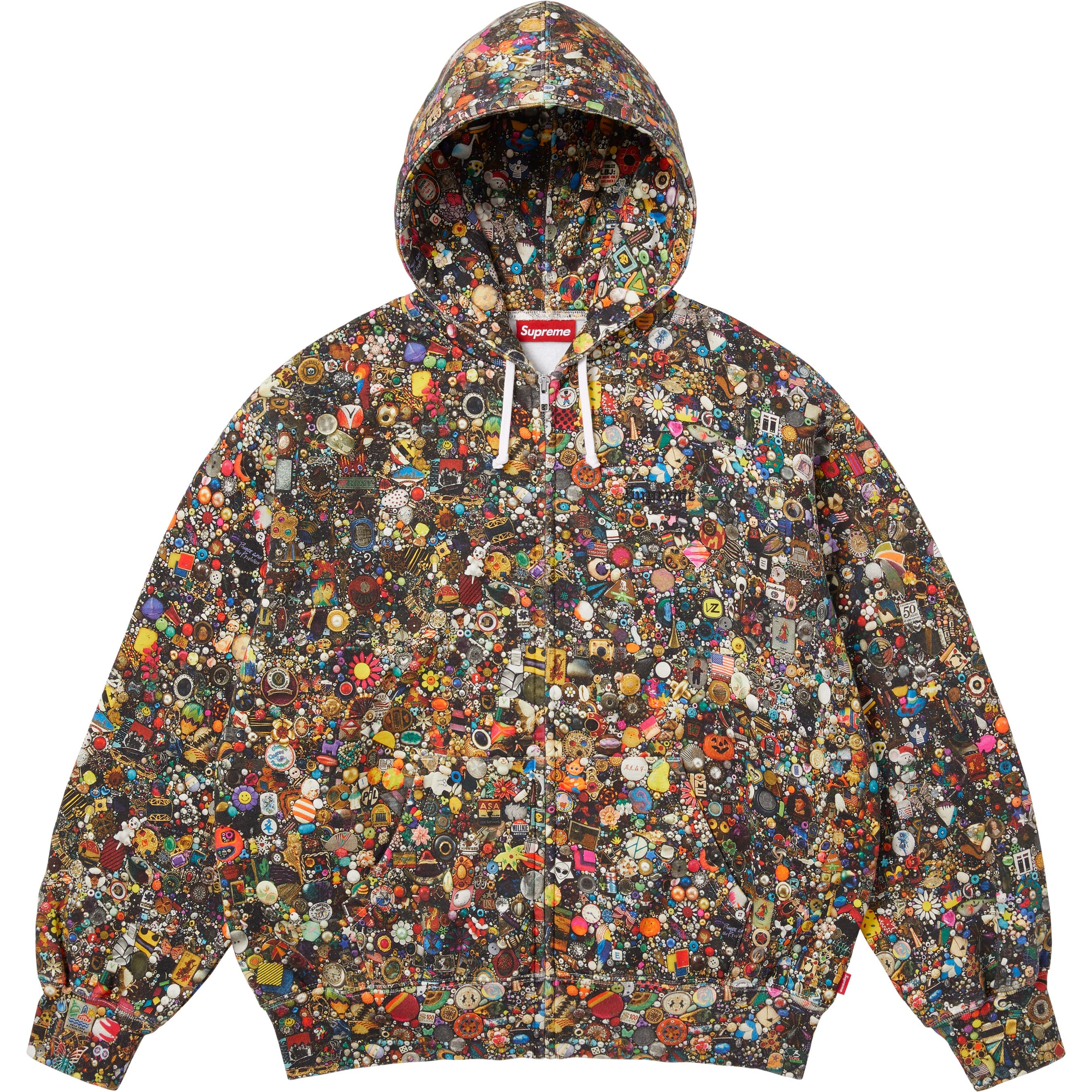 Supreme/Mike Kelley Zip Up Hooded Sweatshirt