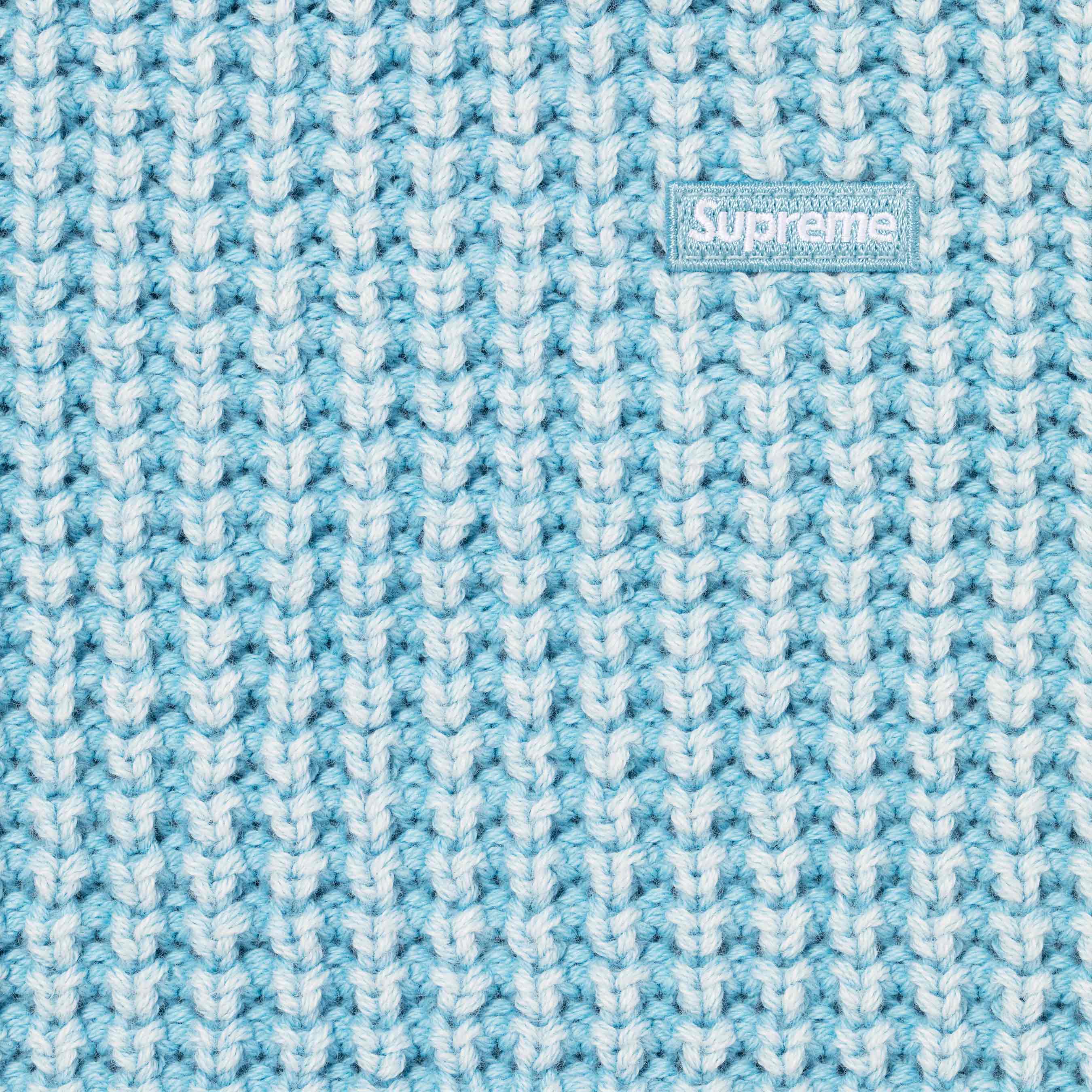 Washed Small Box Waffle Sweater