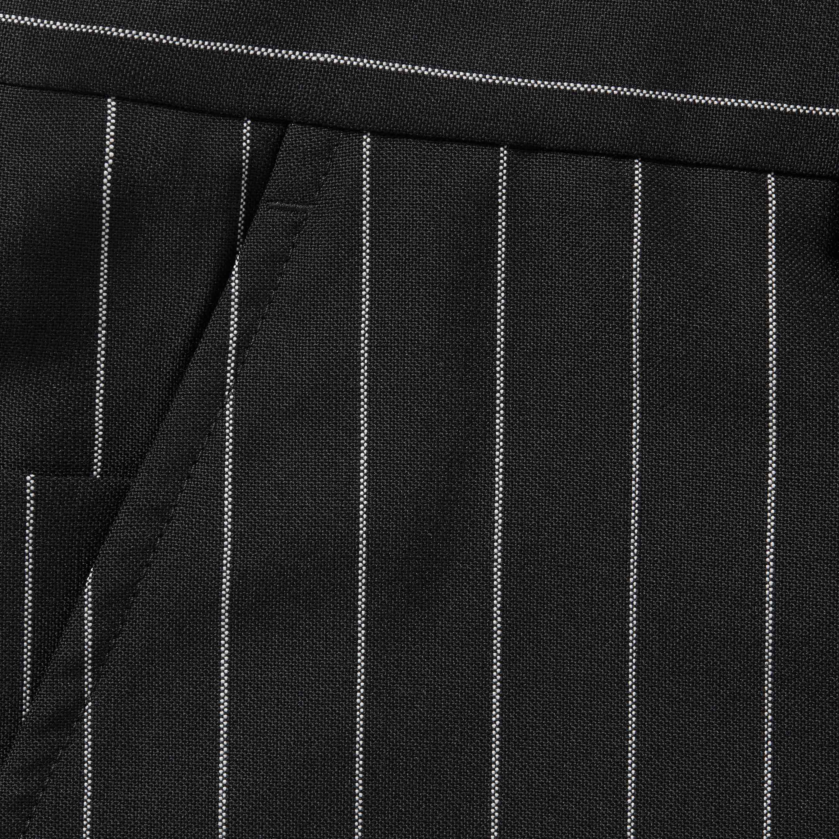 Pinstripe Wool Trouser Short