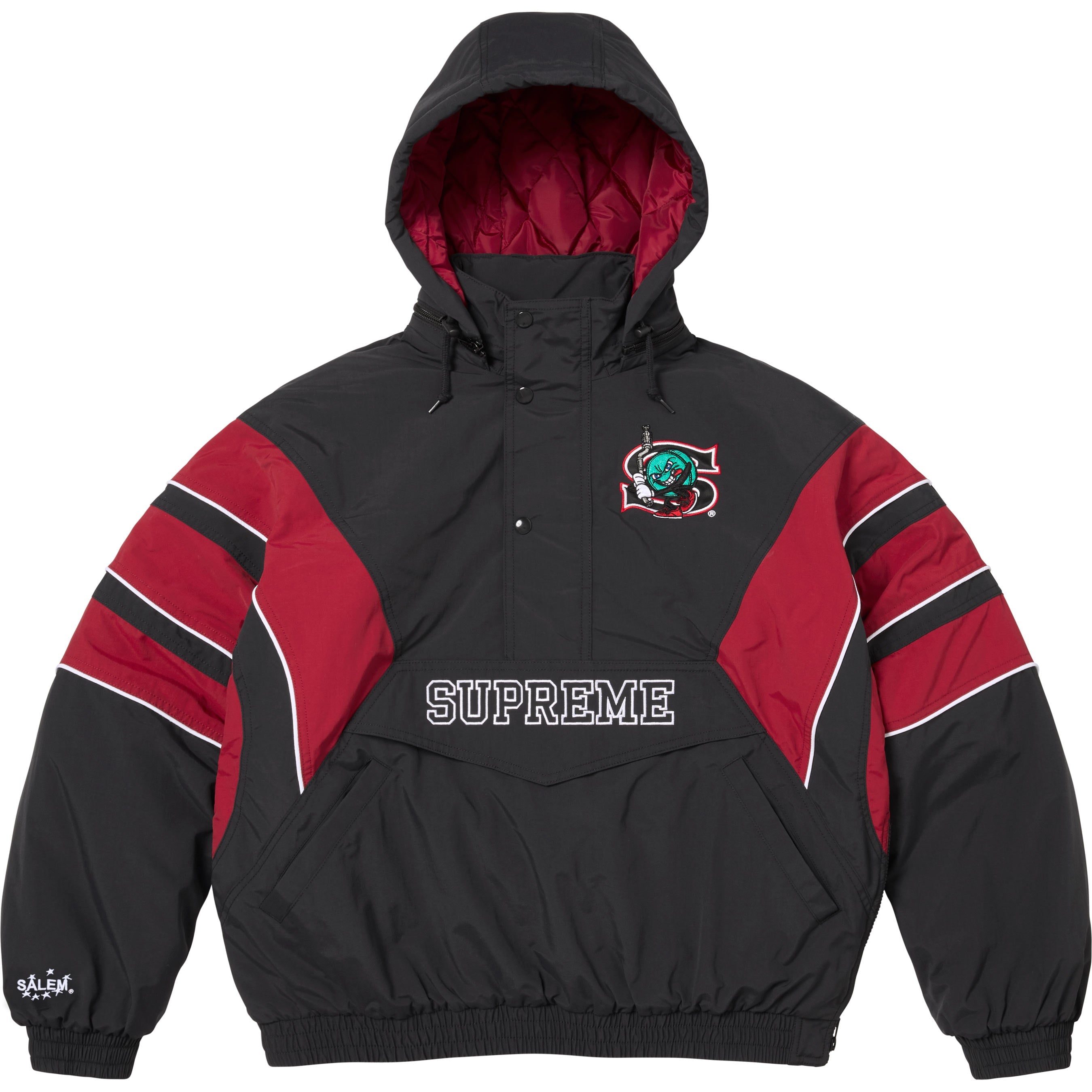 Supreme/SALEM Half Zip Stadium Jacket