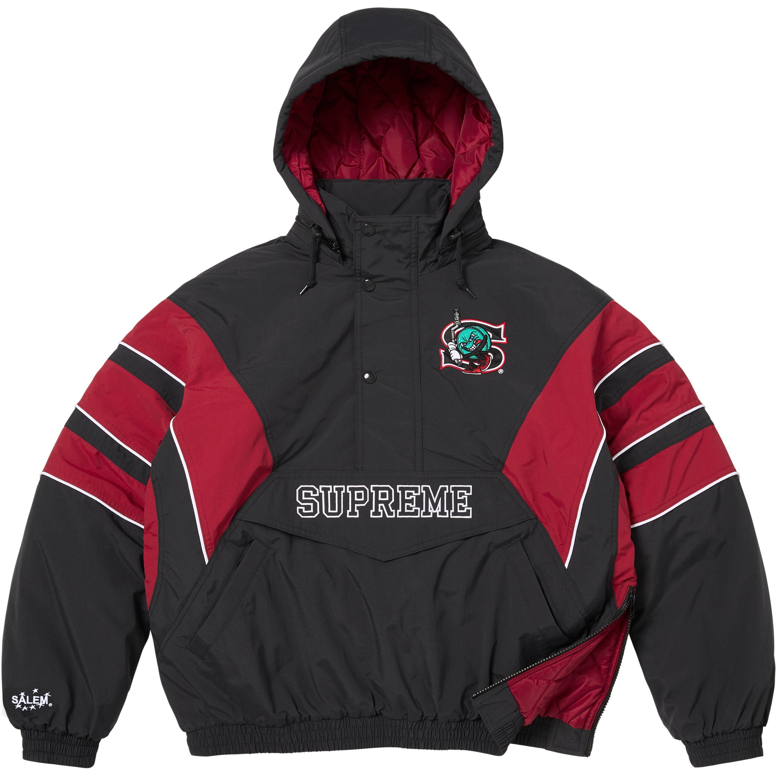 Supreme/SALEM Half Zip Stadium Jacket
