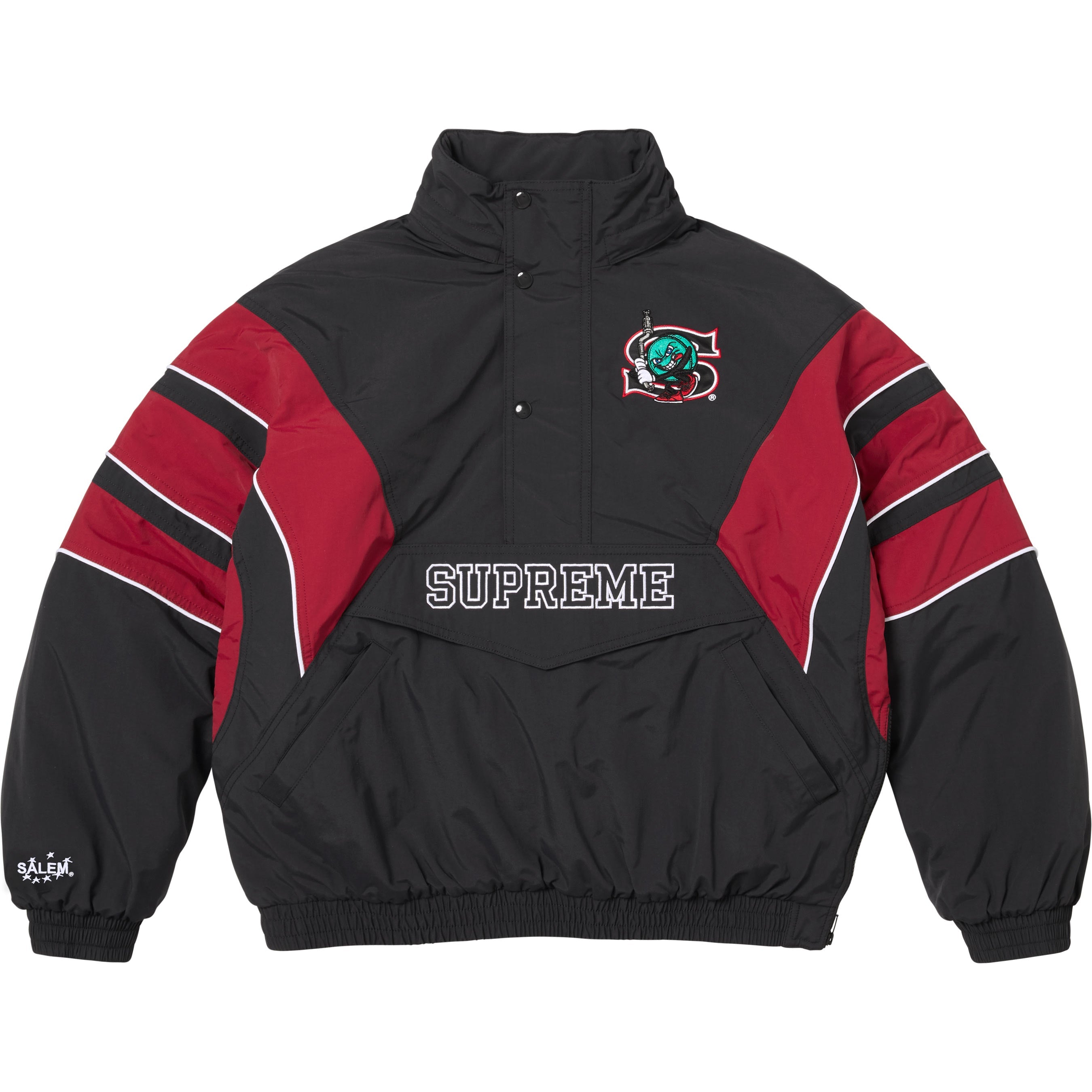 Supreme/SALEM Half Zip Stadium Jacket