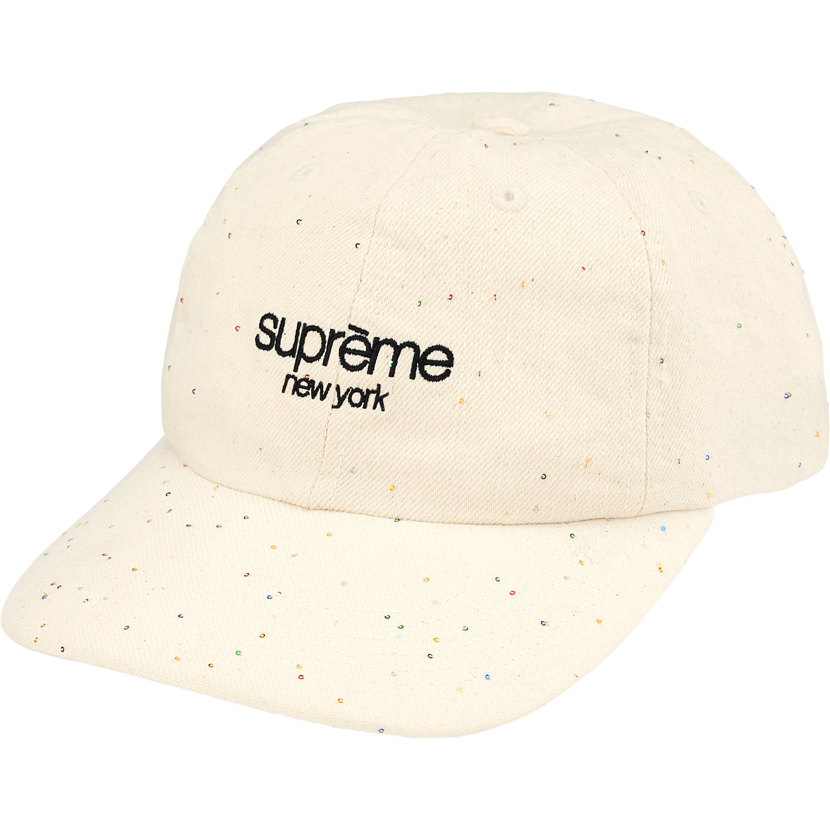Sequin Denim Classic Logo 6-Panel