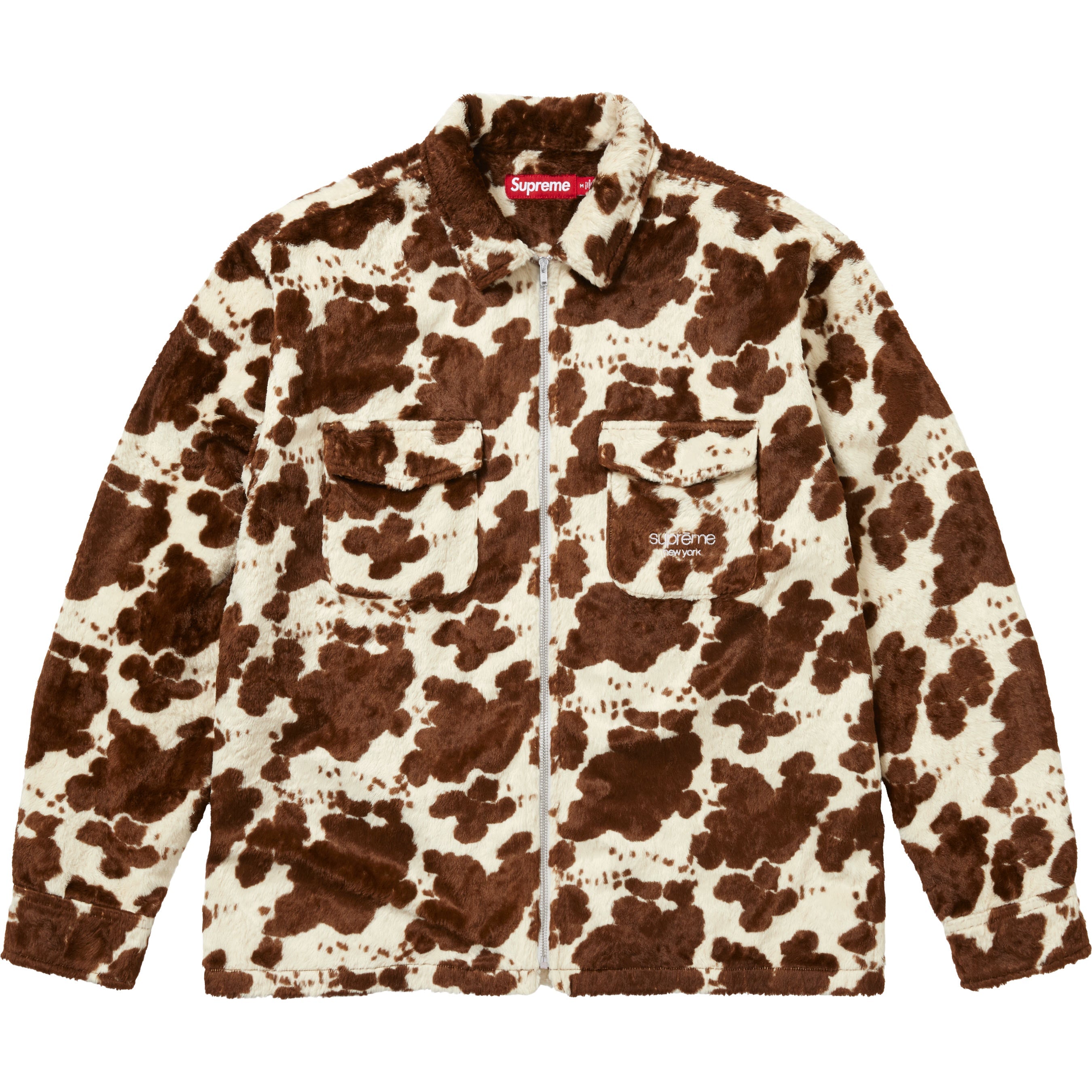 Faux Fur Zip Up Shirt