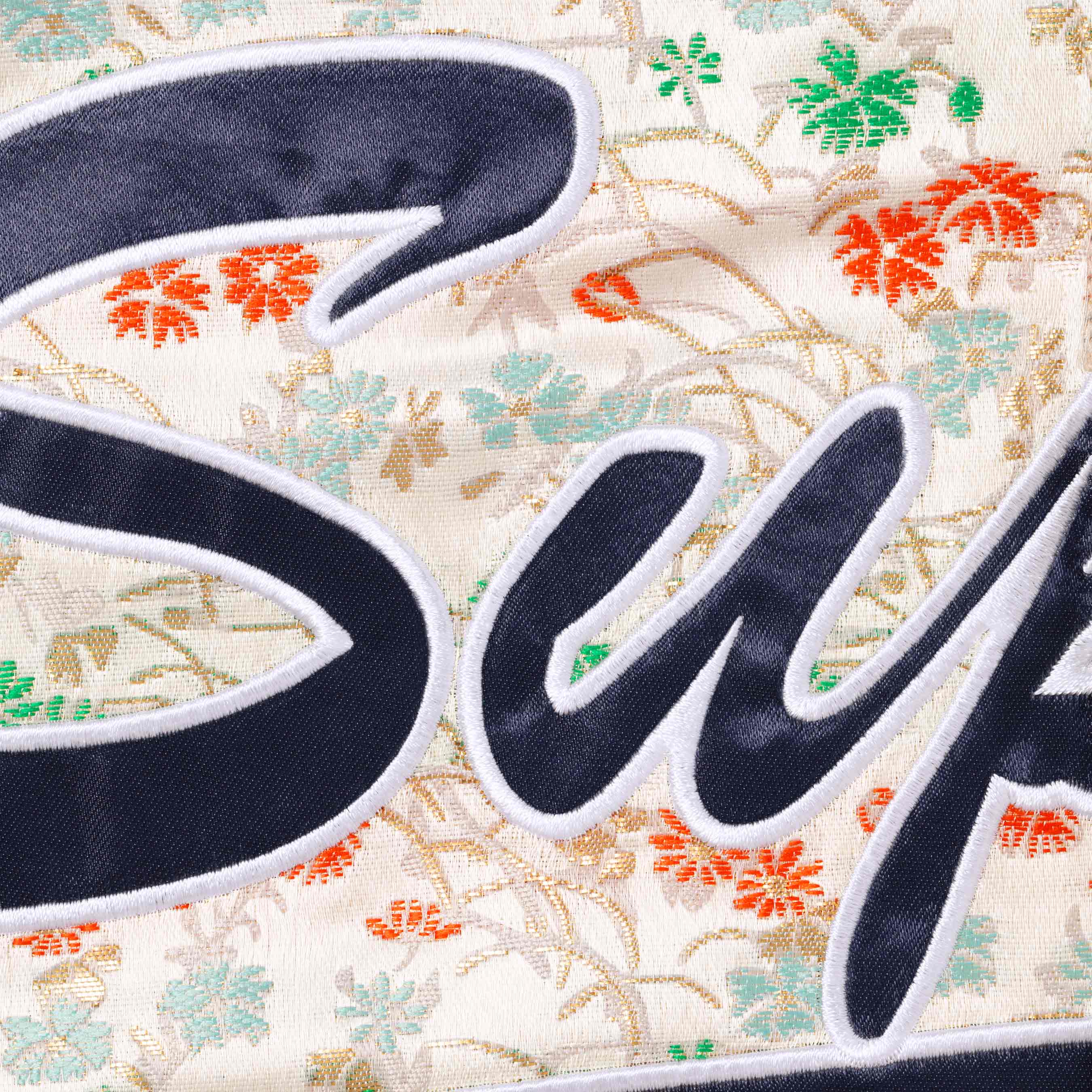 Floral Jacquard Baseball Jersey
