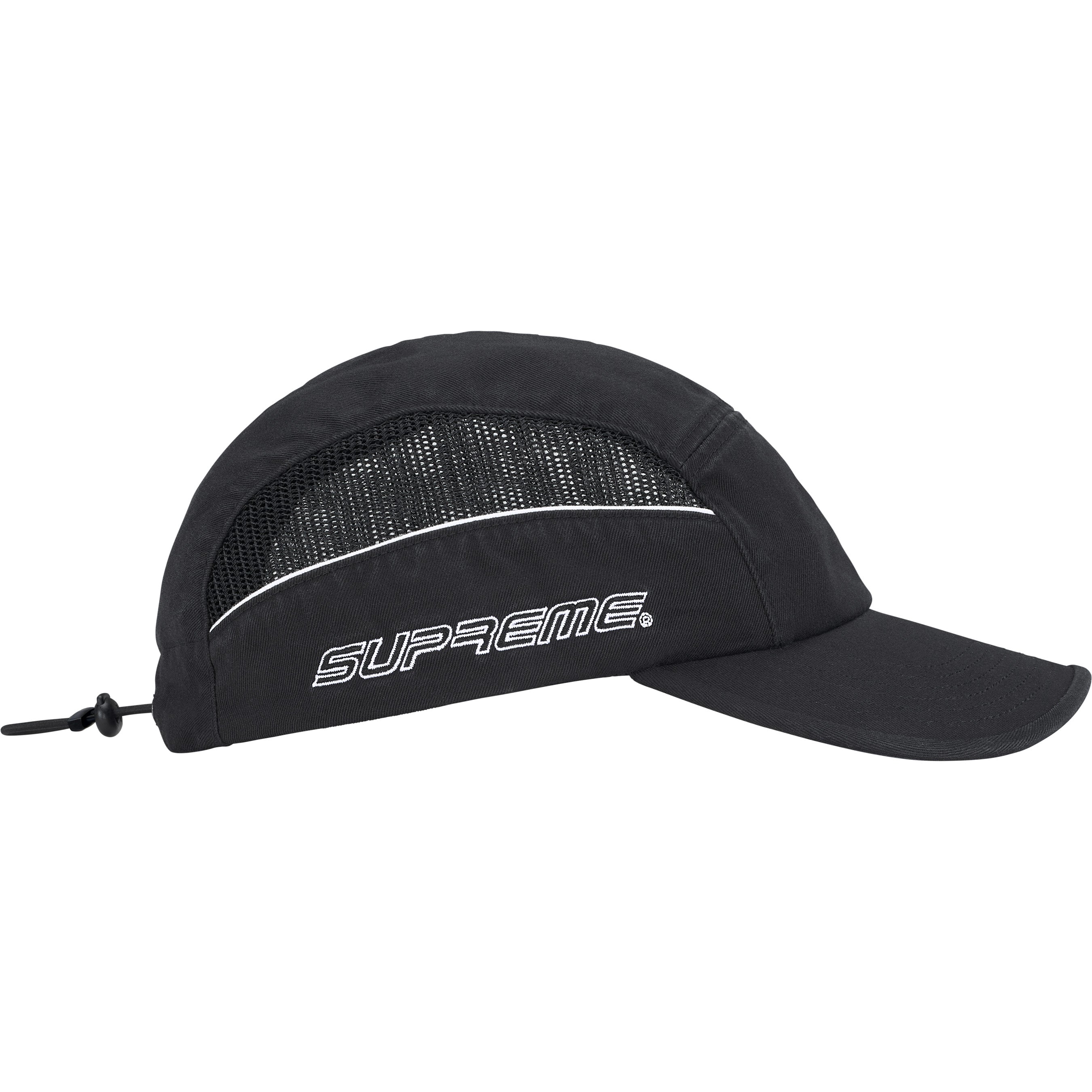 Side Mesh Piping Camp Cap