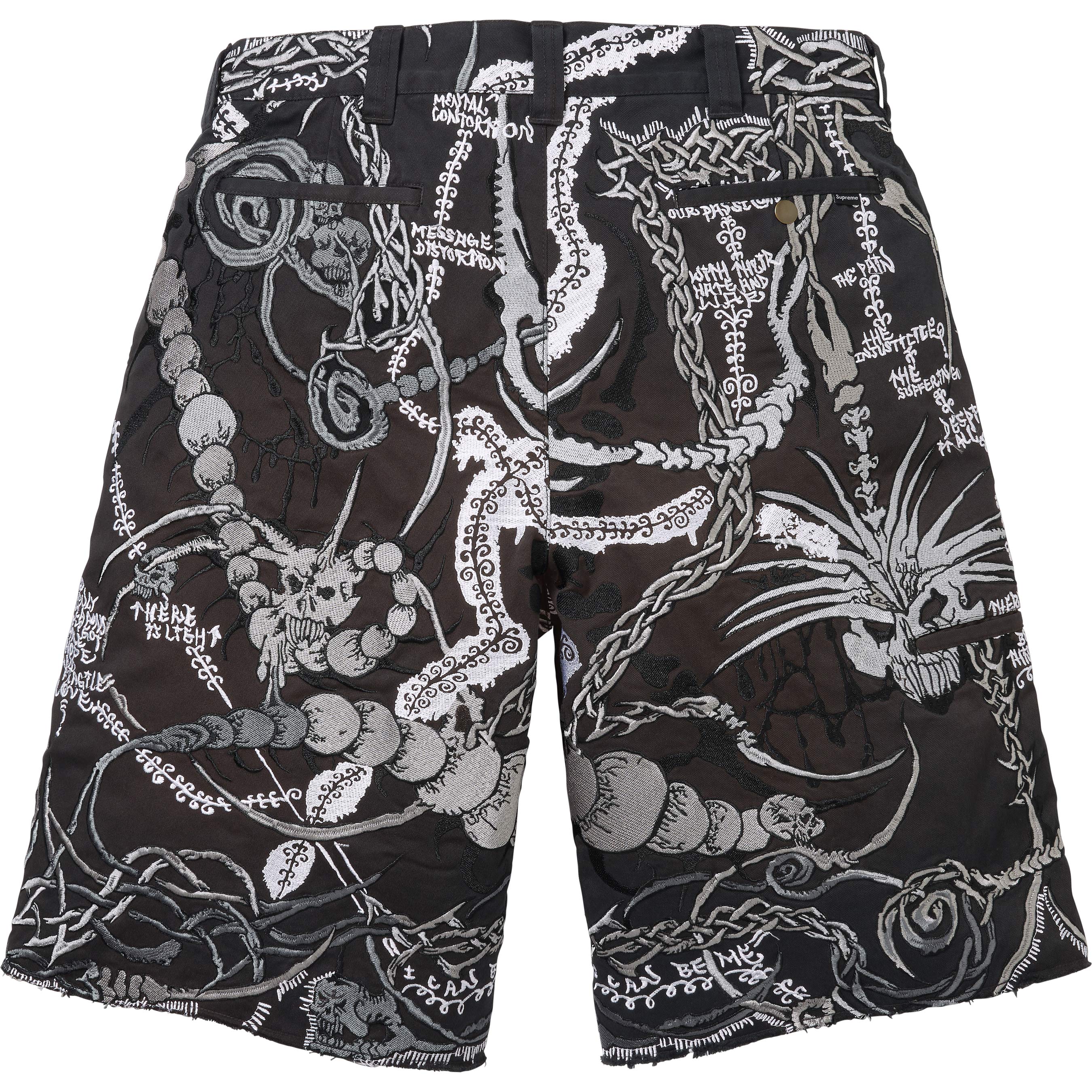Wombat Embroidered Work Short