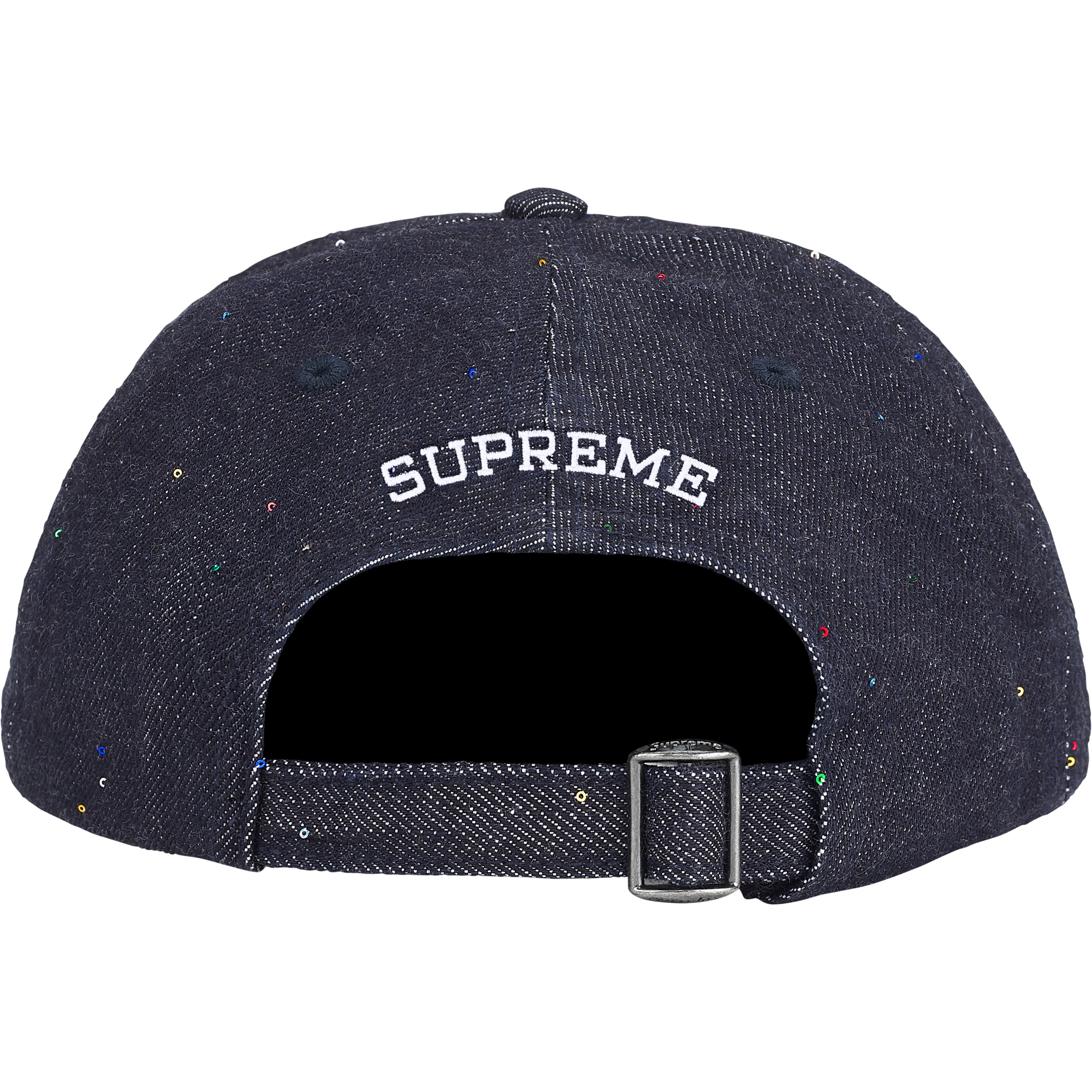 Sequin Denim Classic Logo 6-Panel