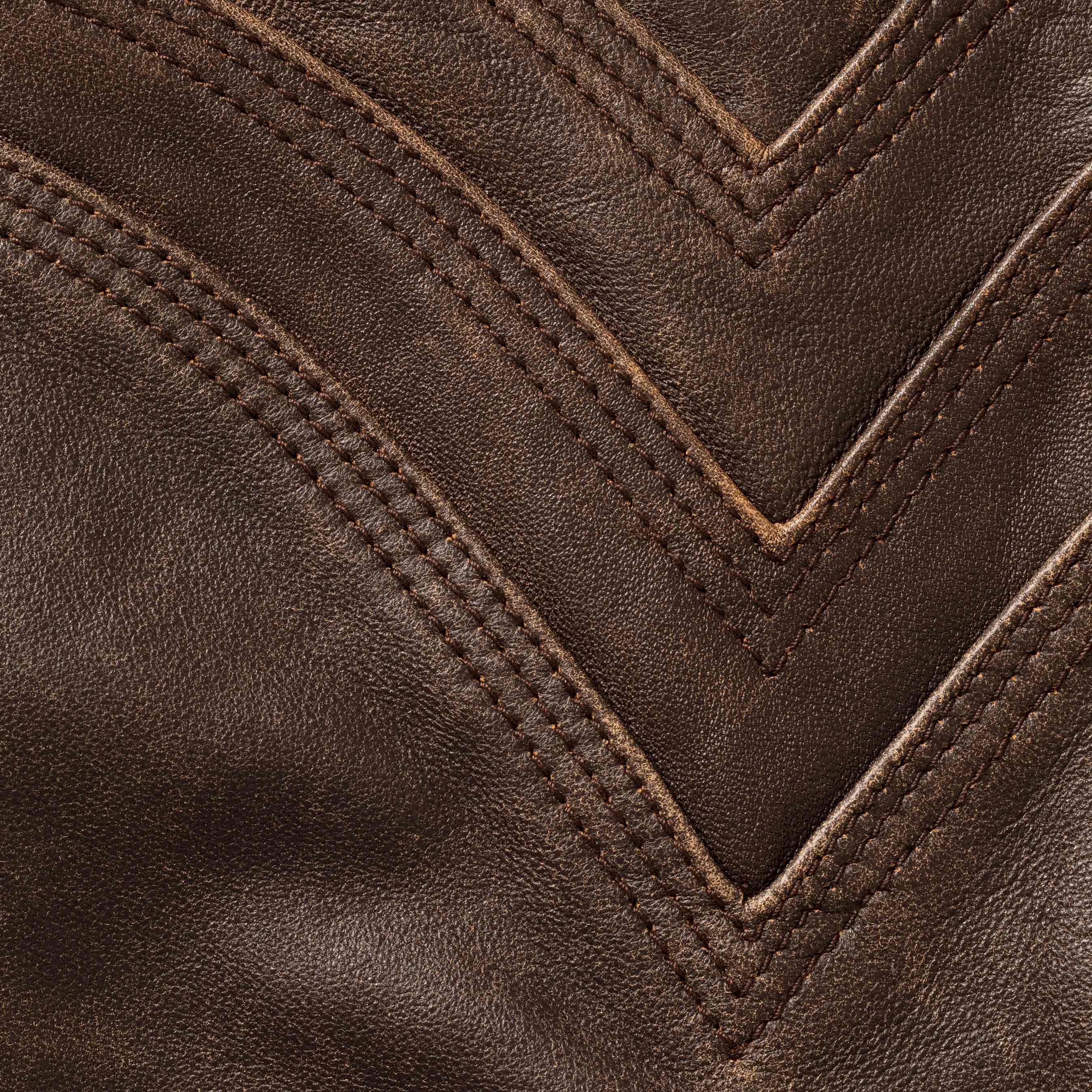 S Logo Leather Baggy 5-Pocket Jean