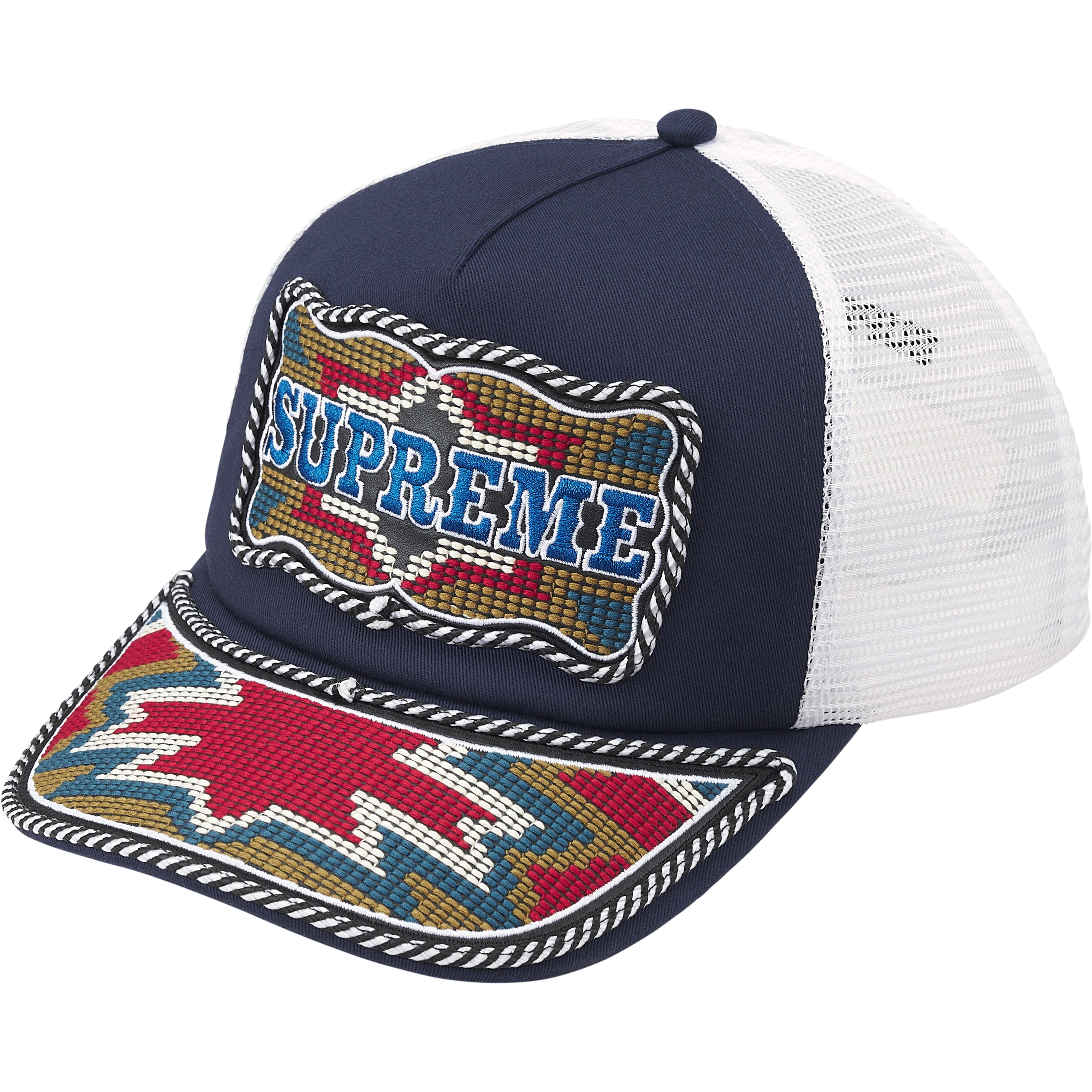Western Embroidered Mesh Back 5-Panel