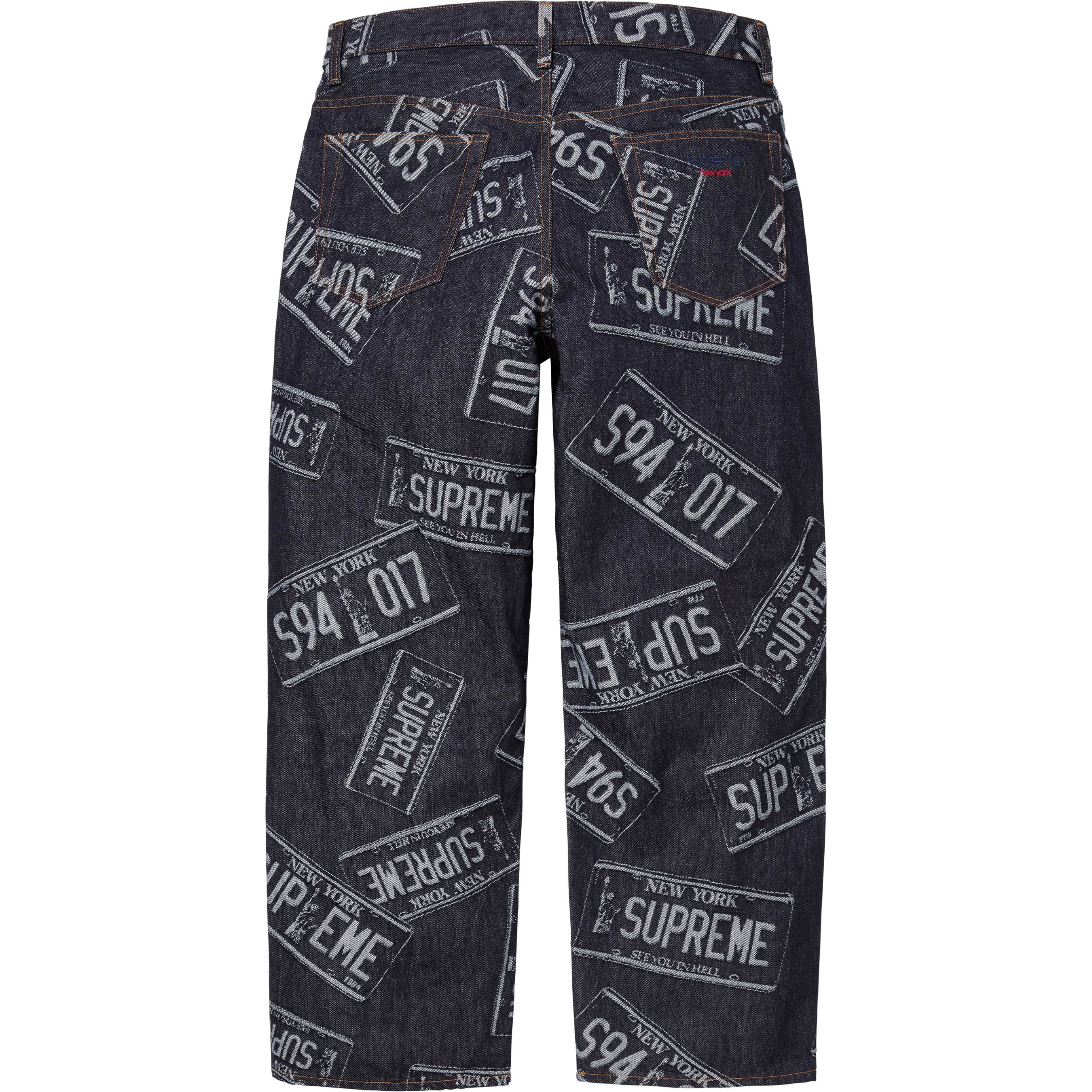 License Plate Baggy Jean