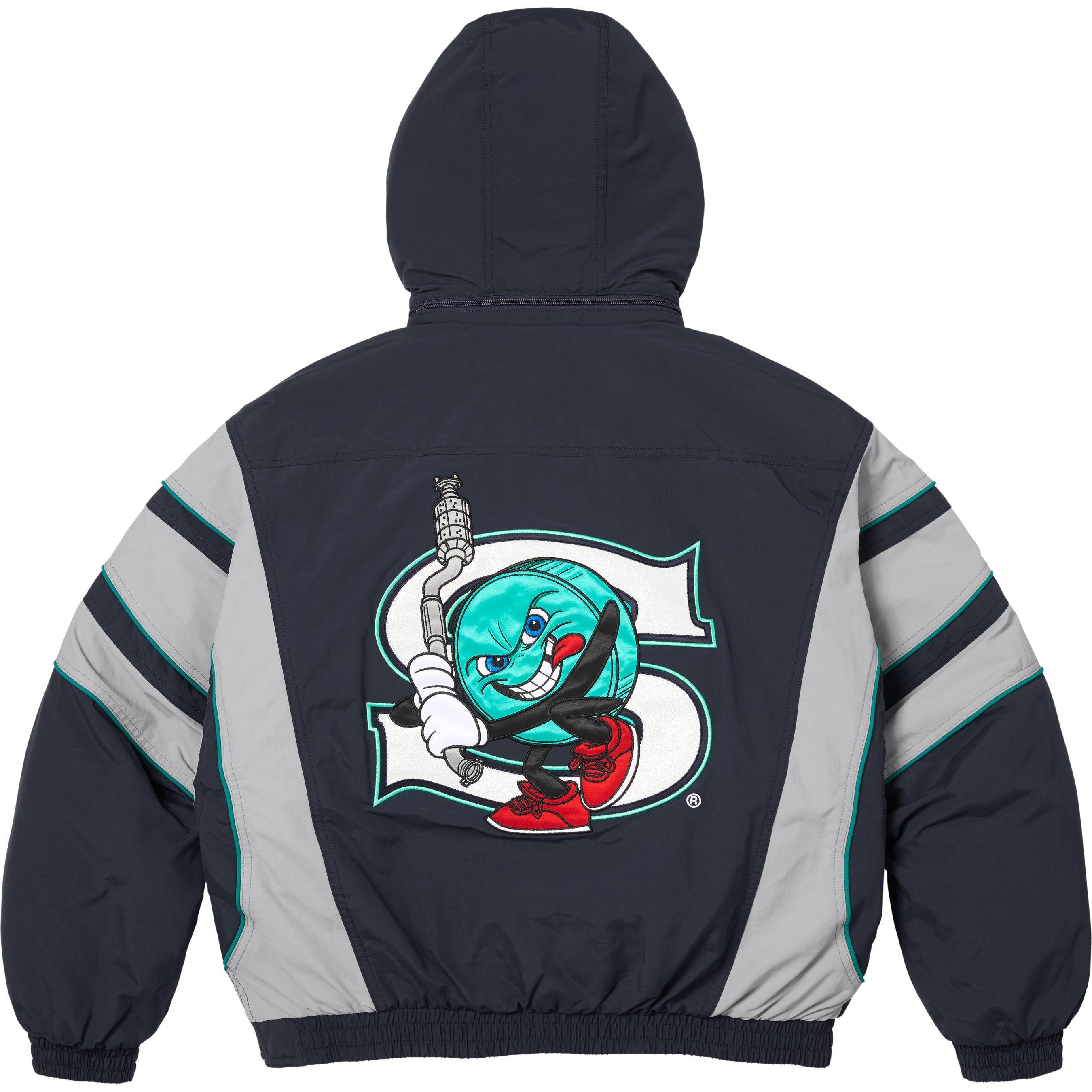 Supreme/SALEM Half Zip Stadium Jacket
