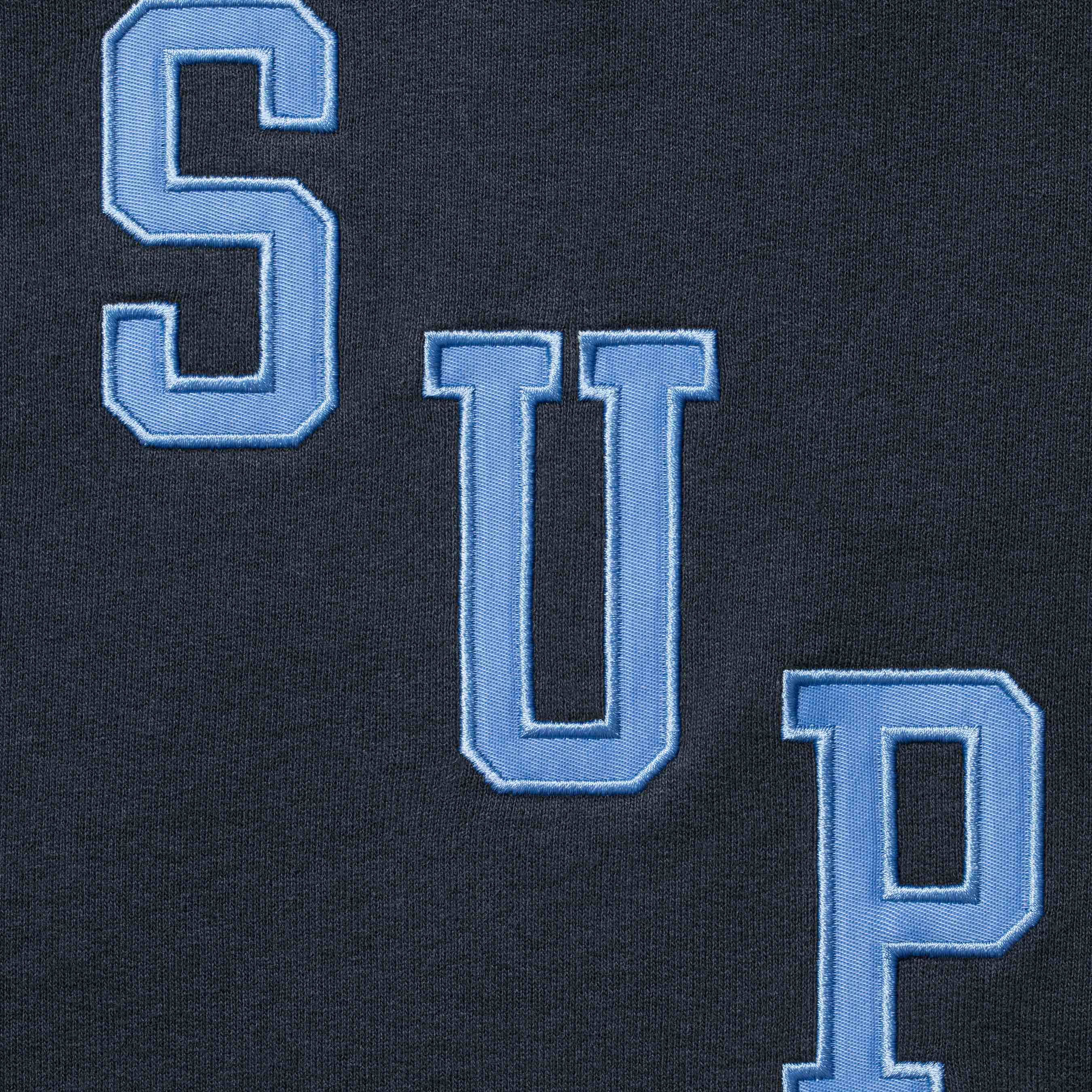 Slant Appliqué Half Zip Pullover
