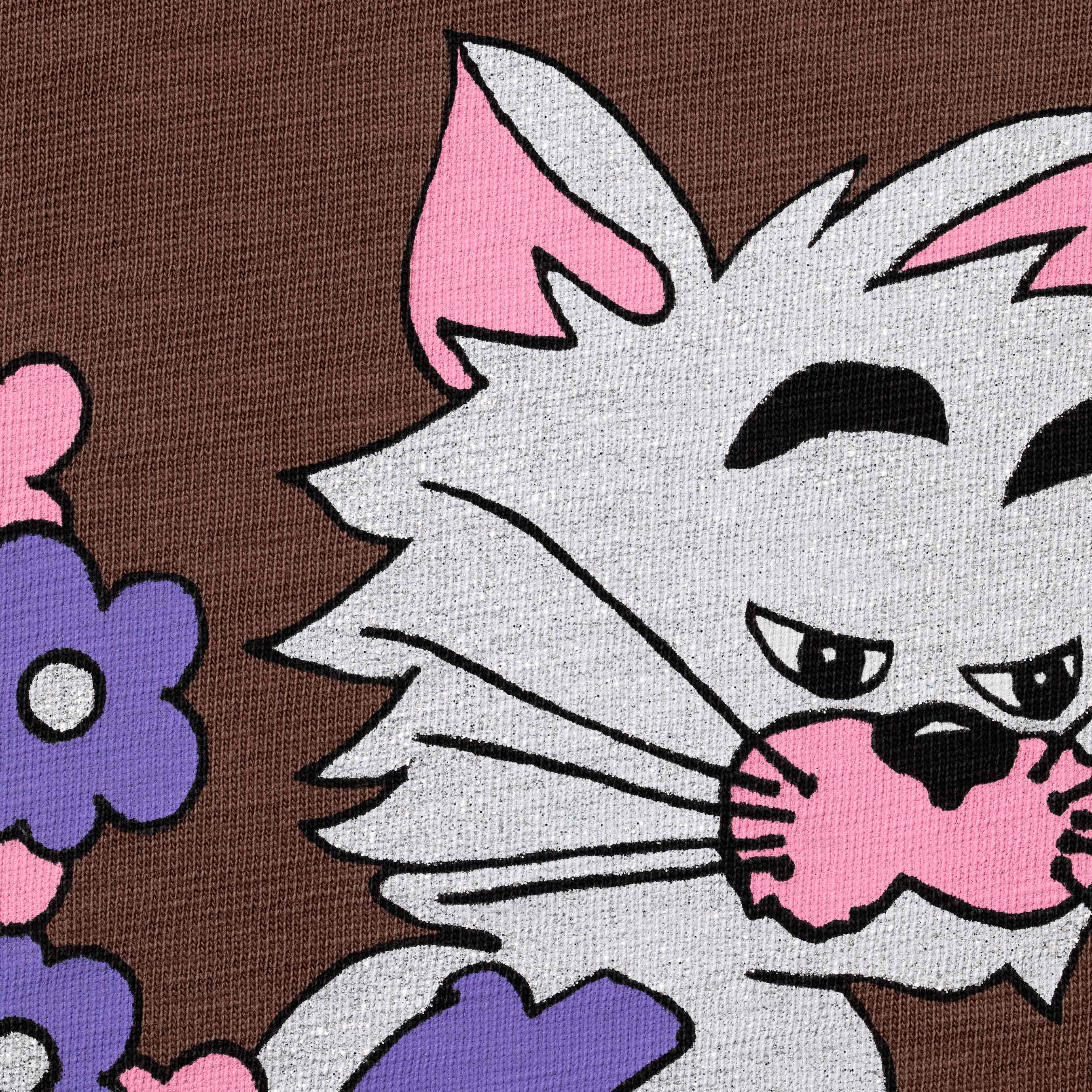 Glitter Cat S/S Top
