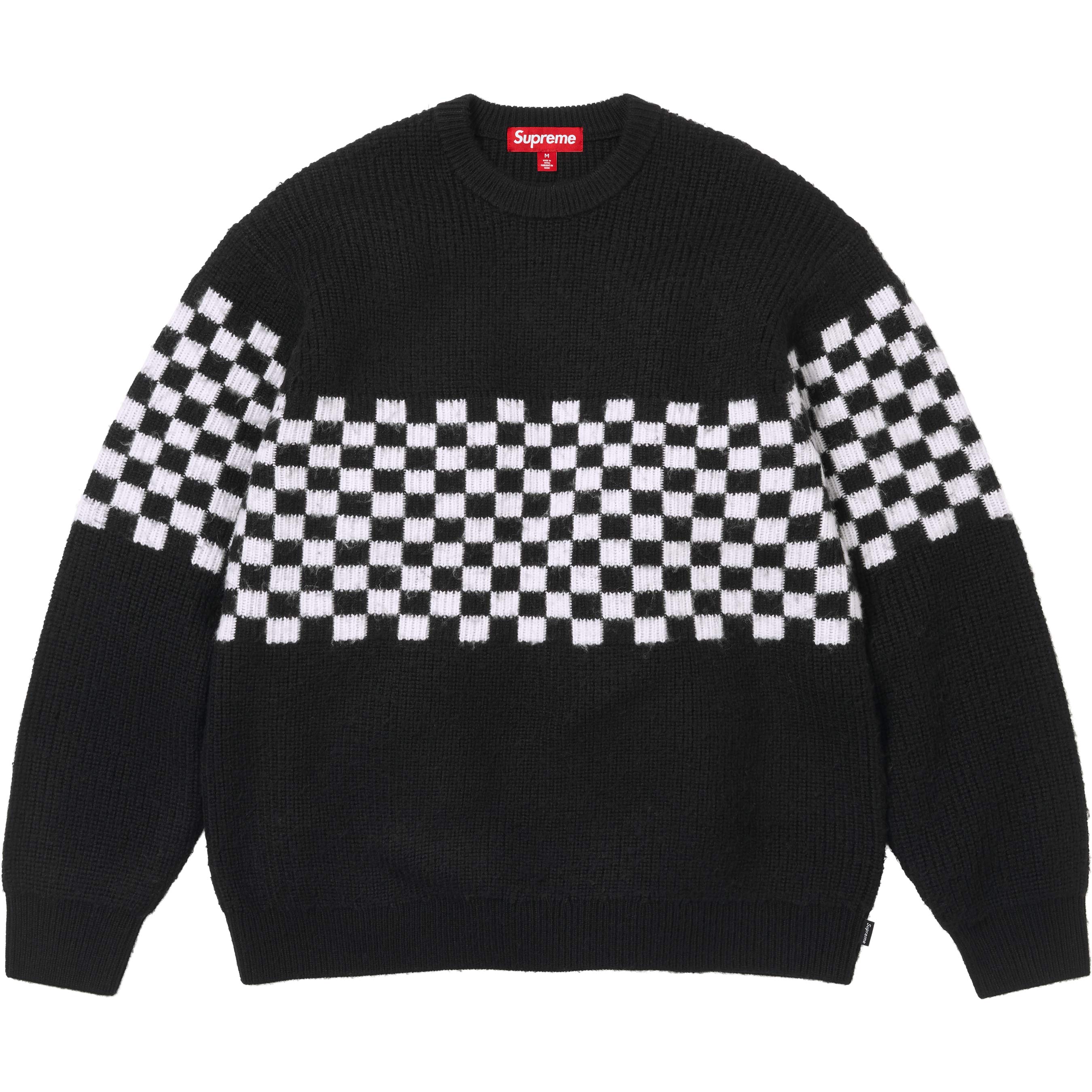 Checkerboard Pilled Sweater