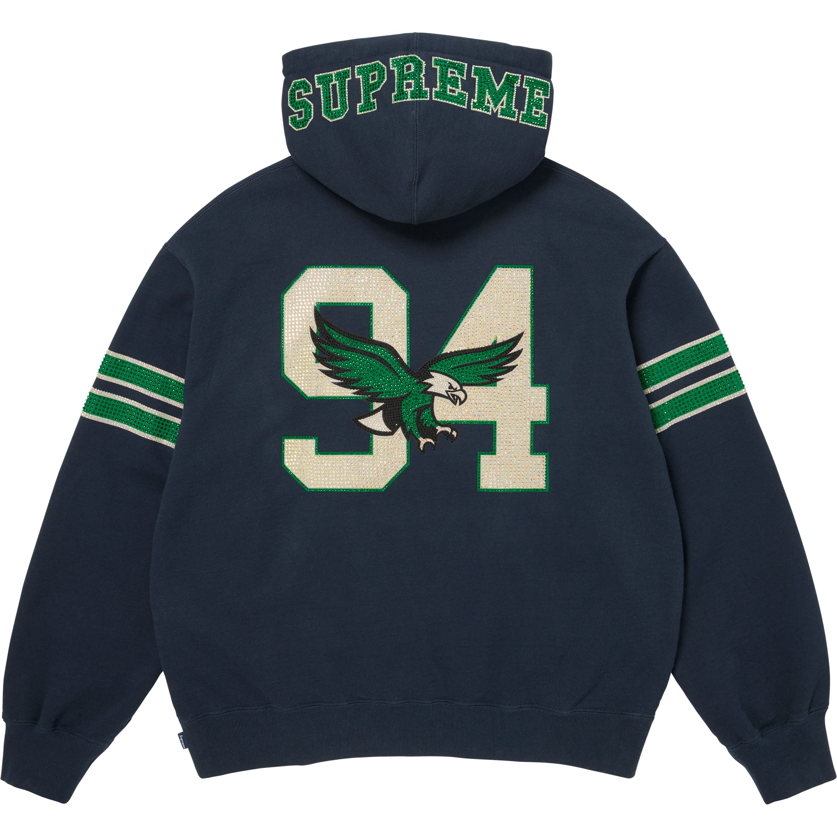Rhinestone Eagle Hooded Sweatshirt