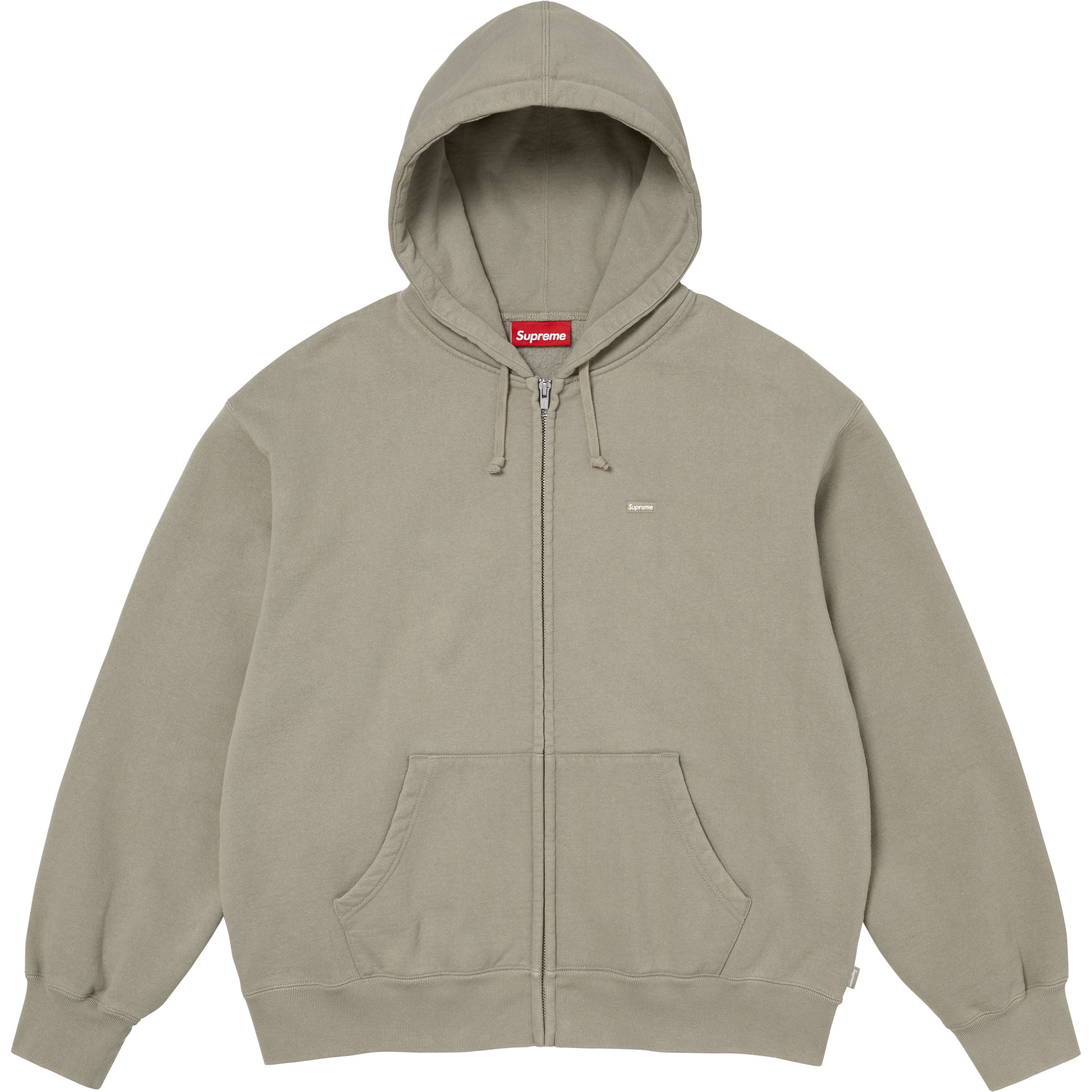 Small Box Zip Up Hooded Sweatshirt