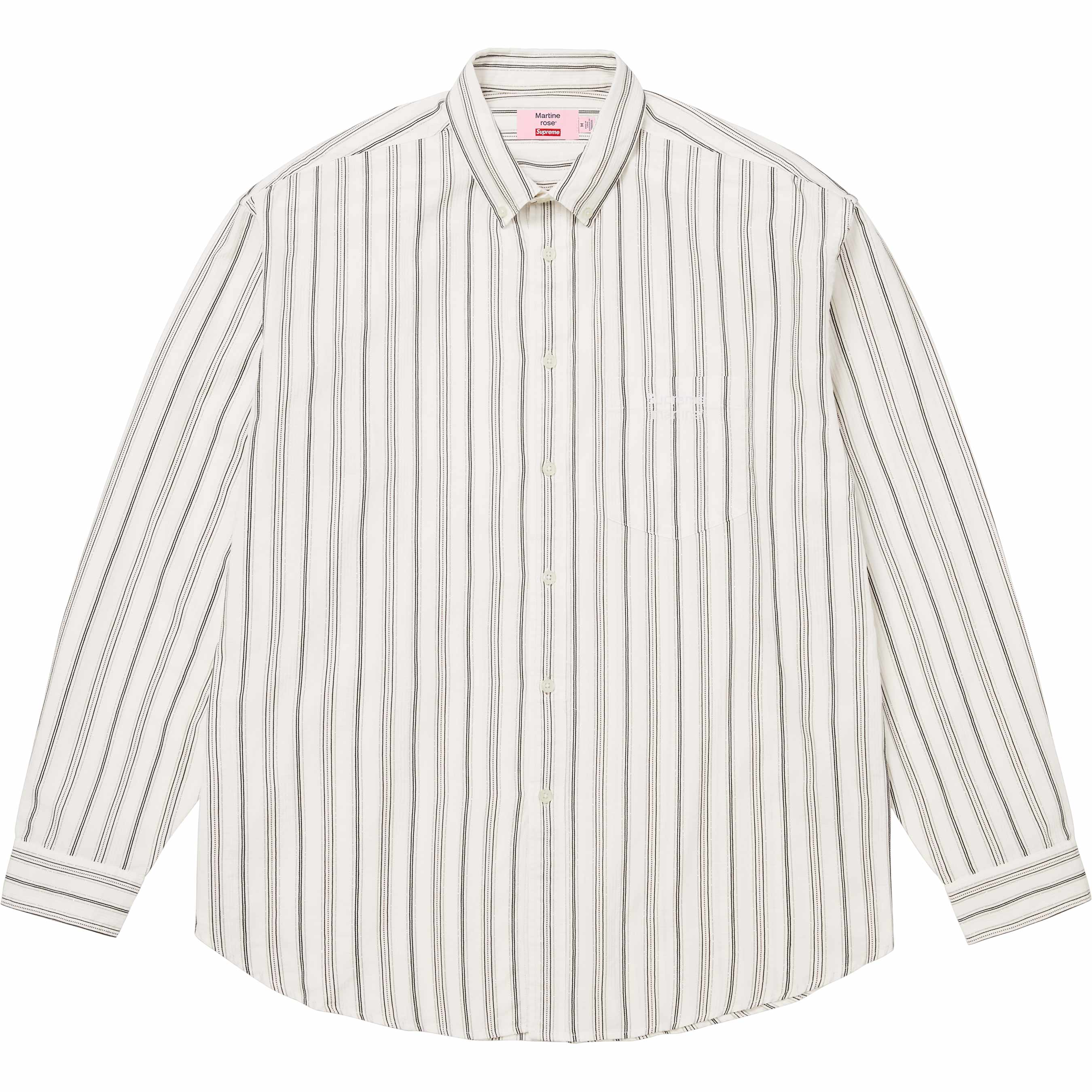 Supreme®/Martine Rose® Metallic Stripe Shirt