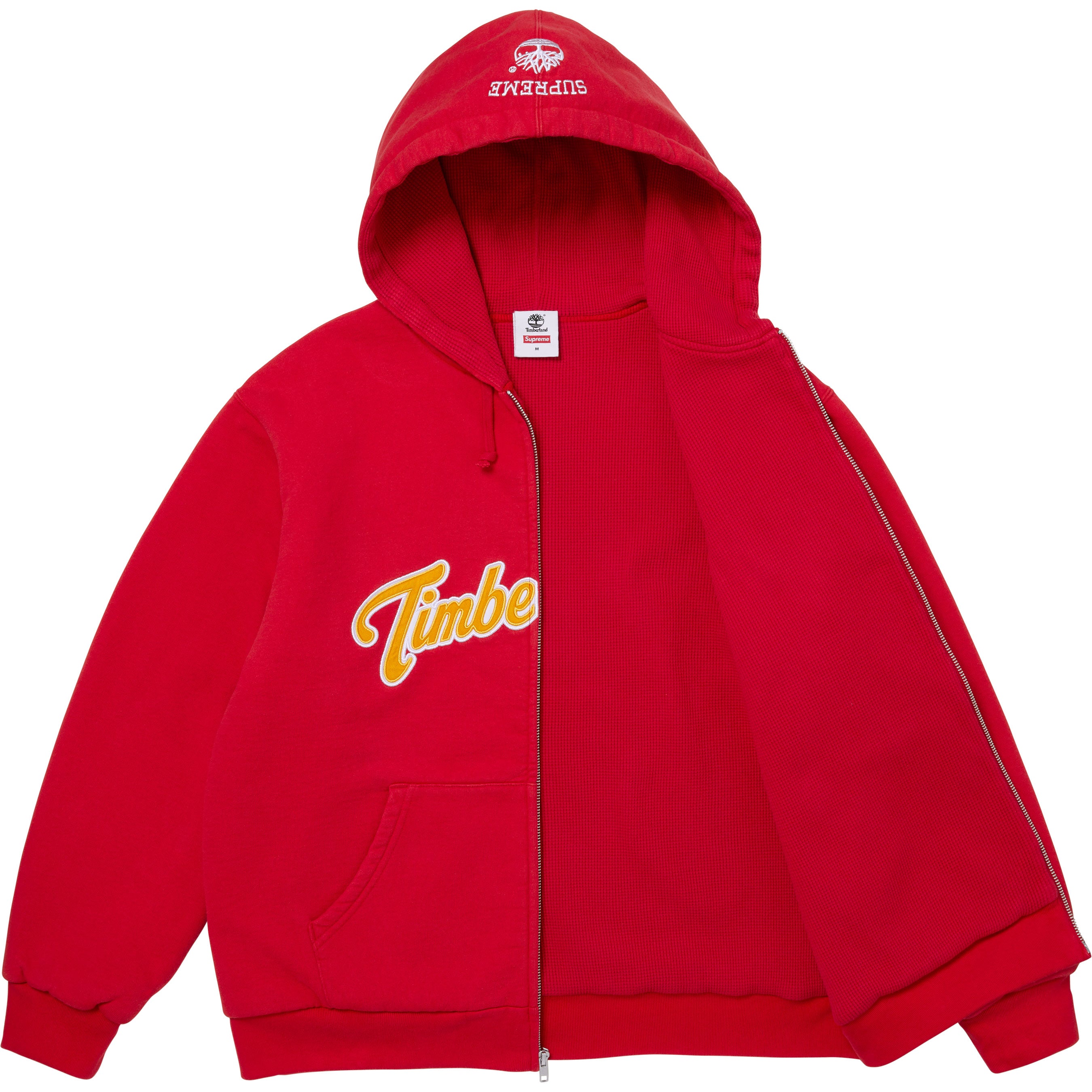Supreme®/Timberland® Thermal Lined Zip Up Hooded Sweatshirt