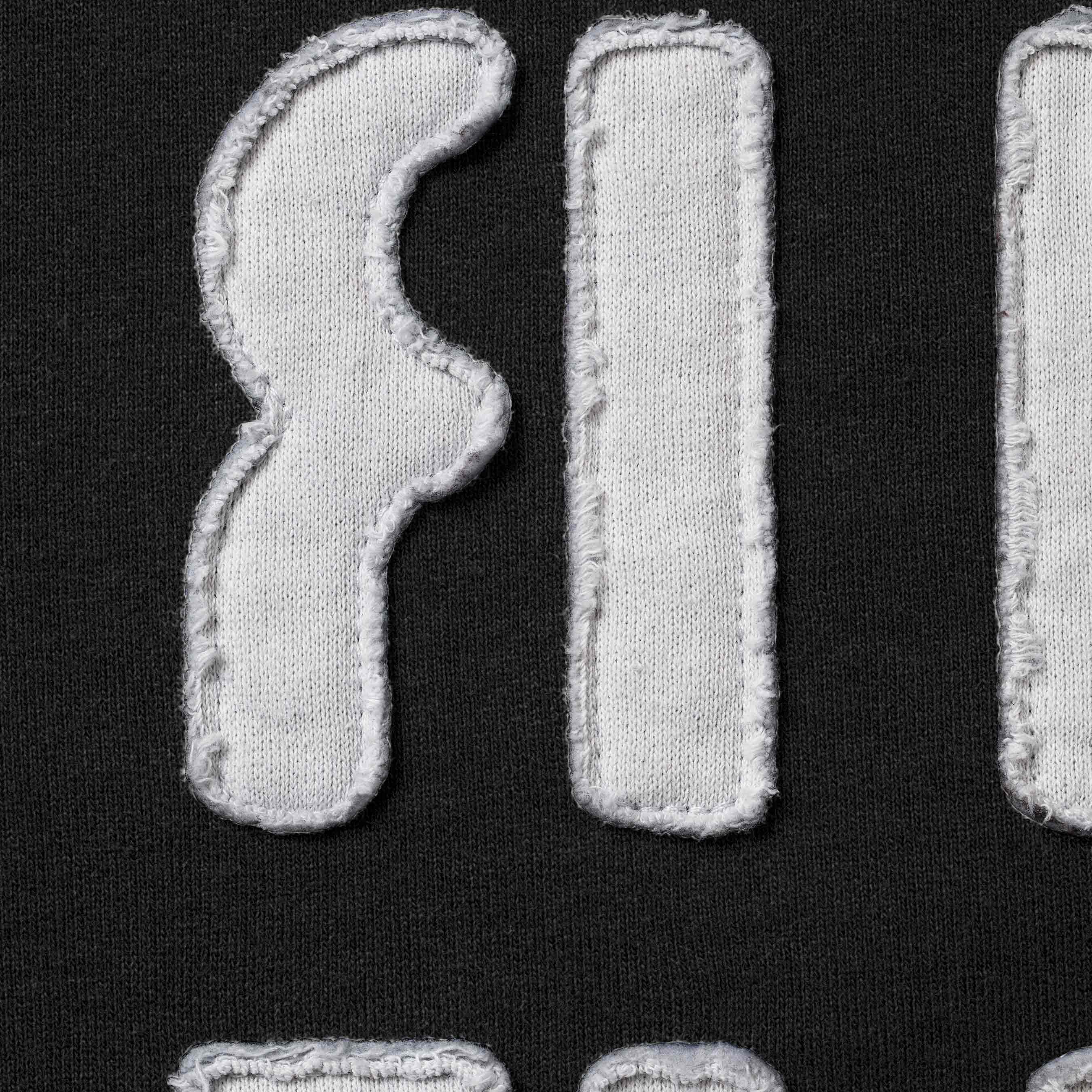 Mirrored Appliqué Hooded Sweatshirt