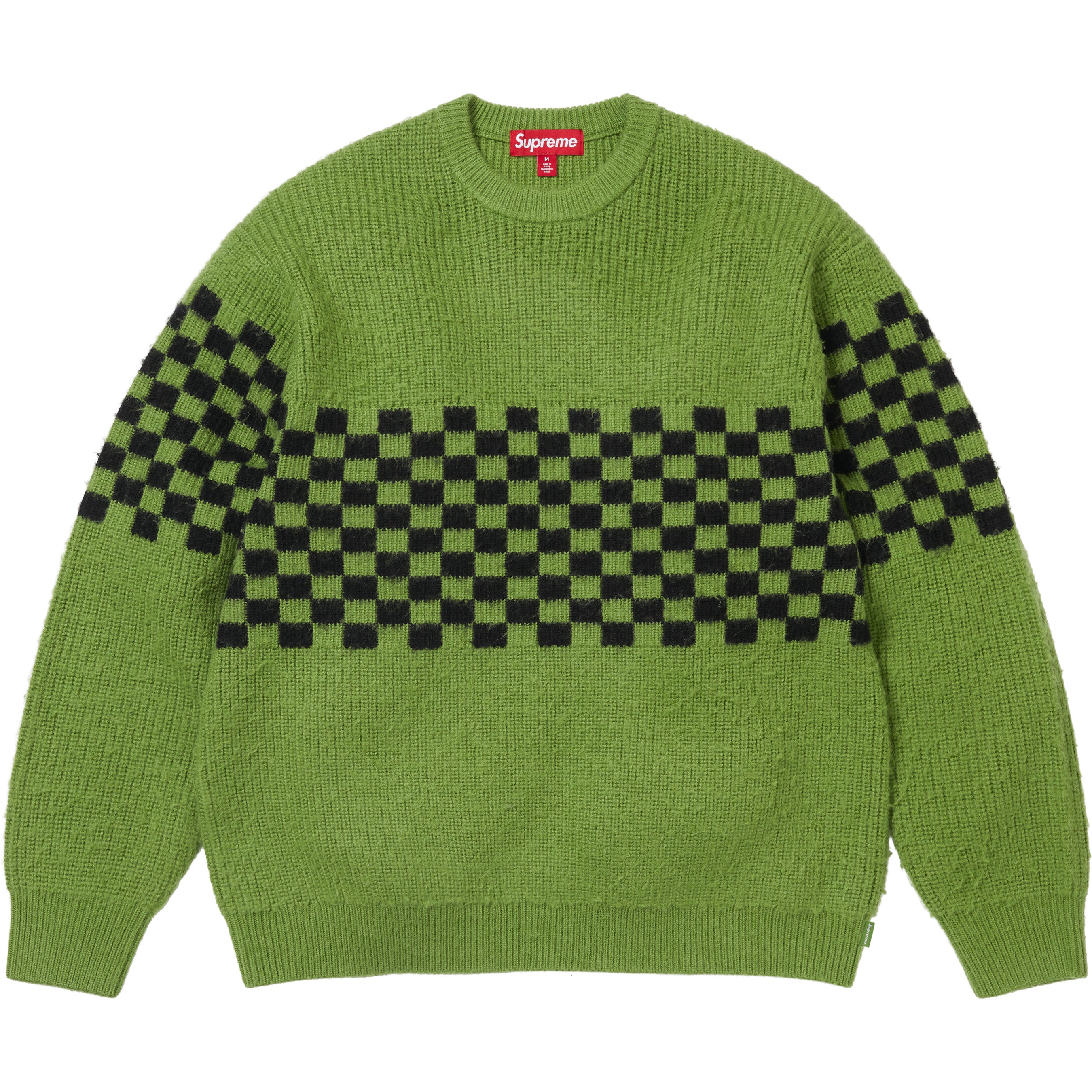 Checkerboard Pilled Sweater