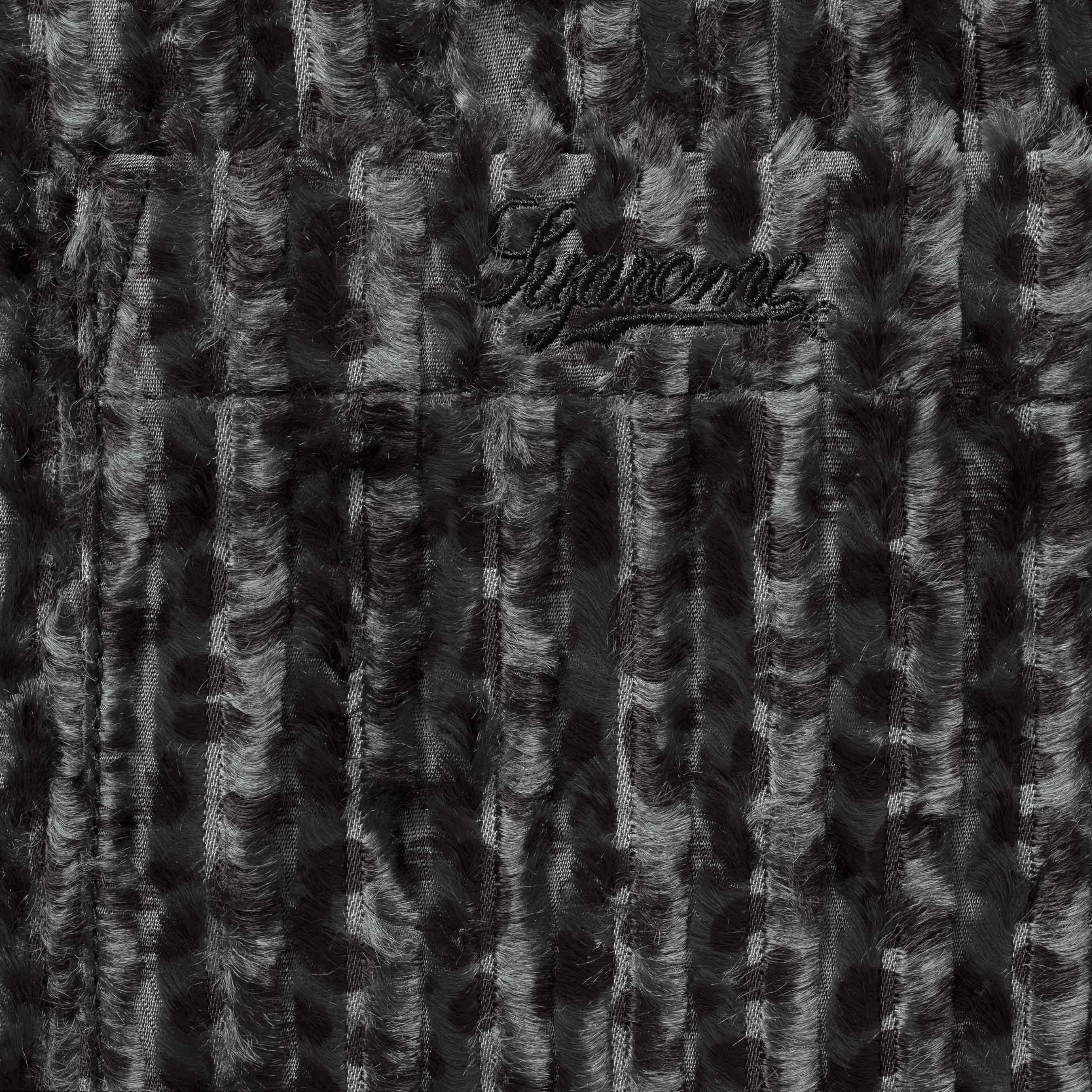 Leopard Frayed Zip Up Shirt