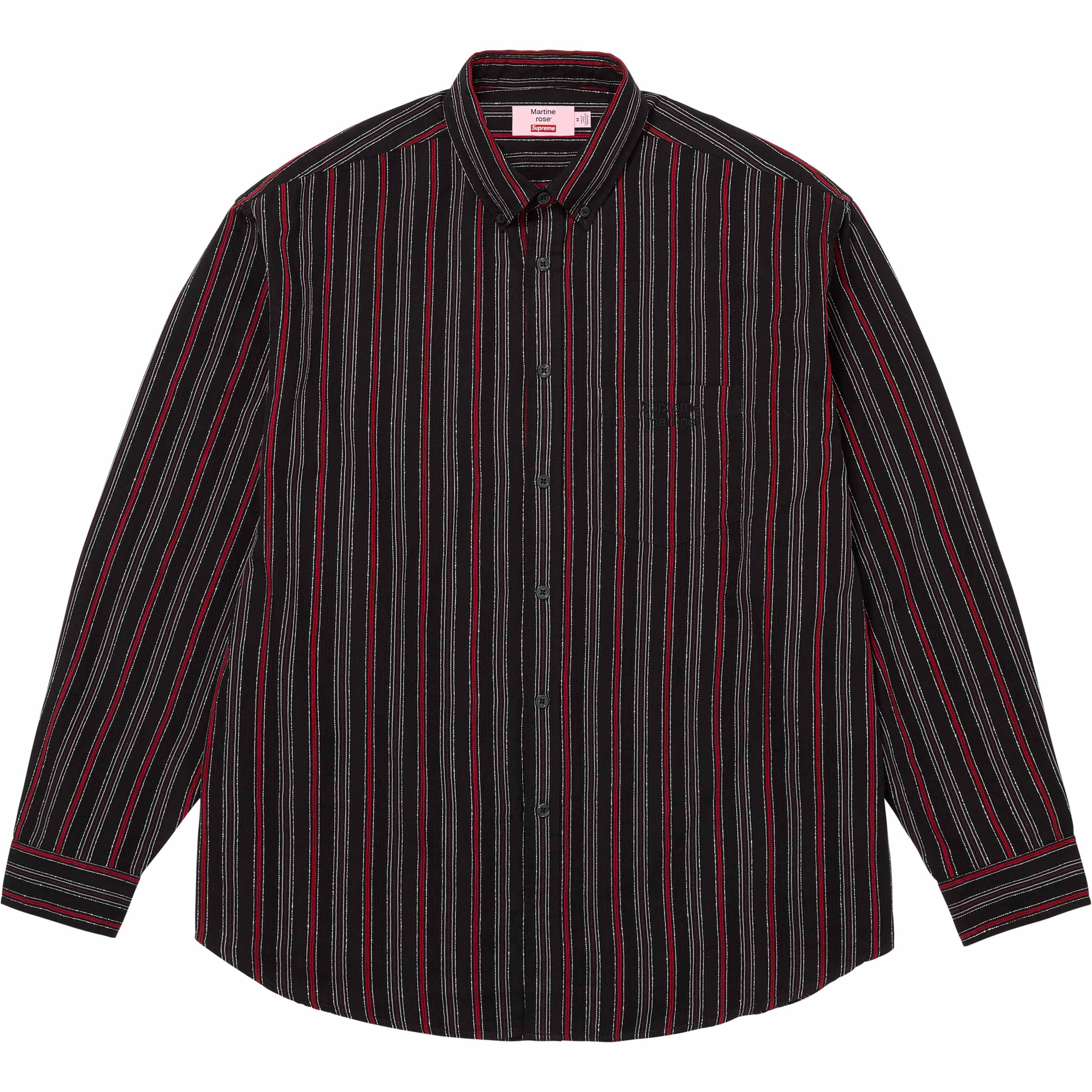 Supreme®/Martine Rose® Metallic Stripe Shirt