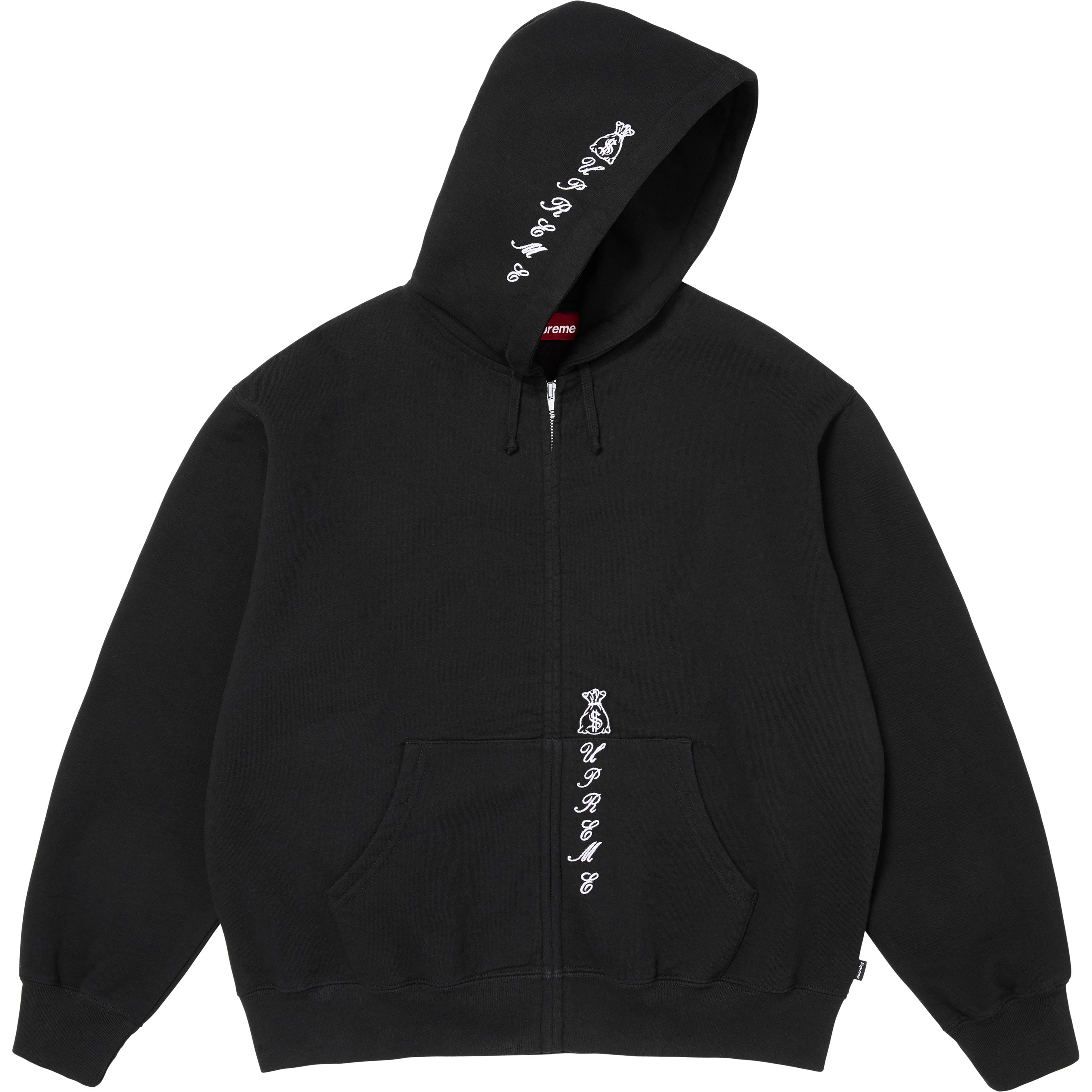 God Over Money Zip Up Hooded Sweatshirt