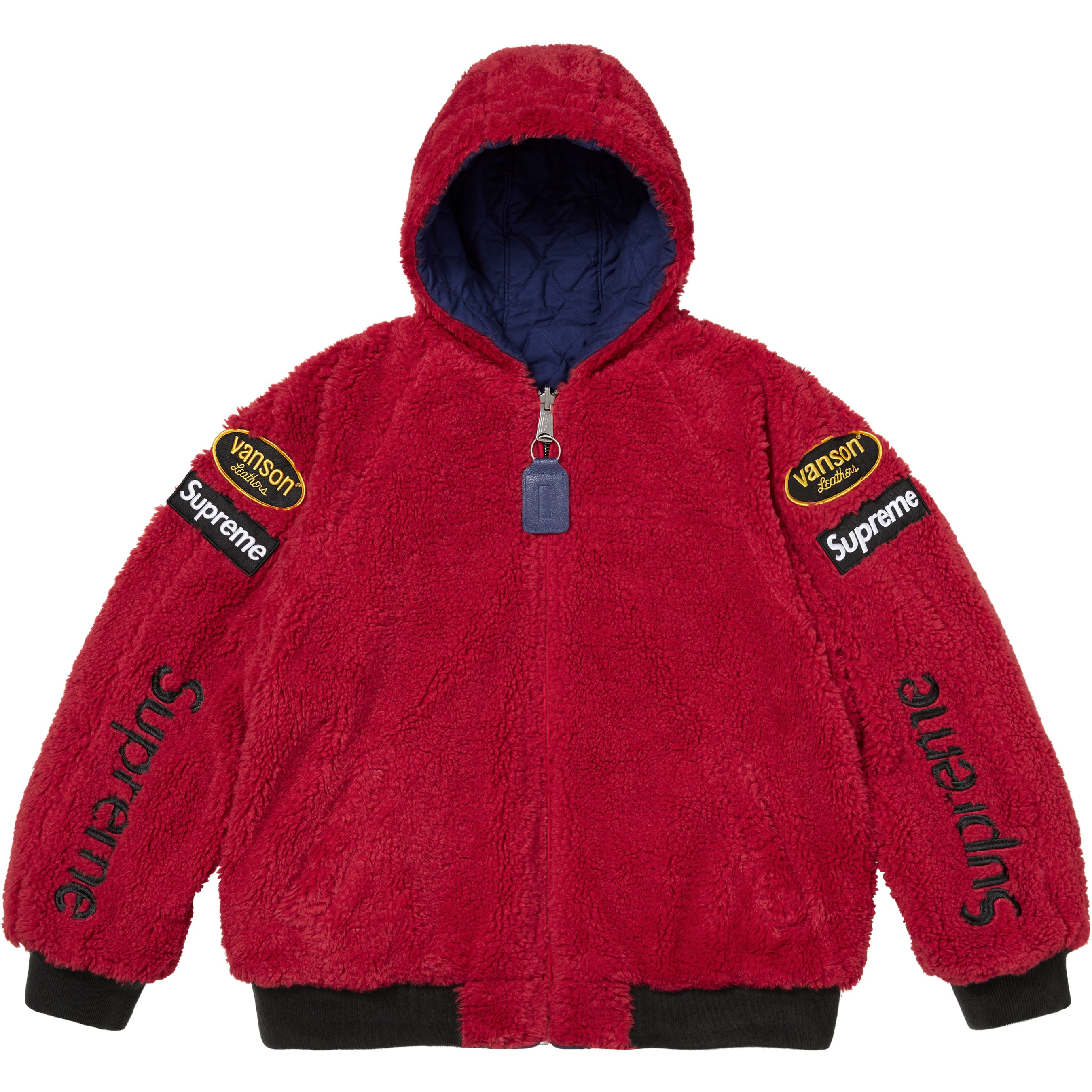 Supreme®/Vanson Leathers® Reversible Quilted Hooded Jacket