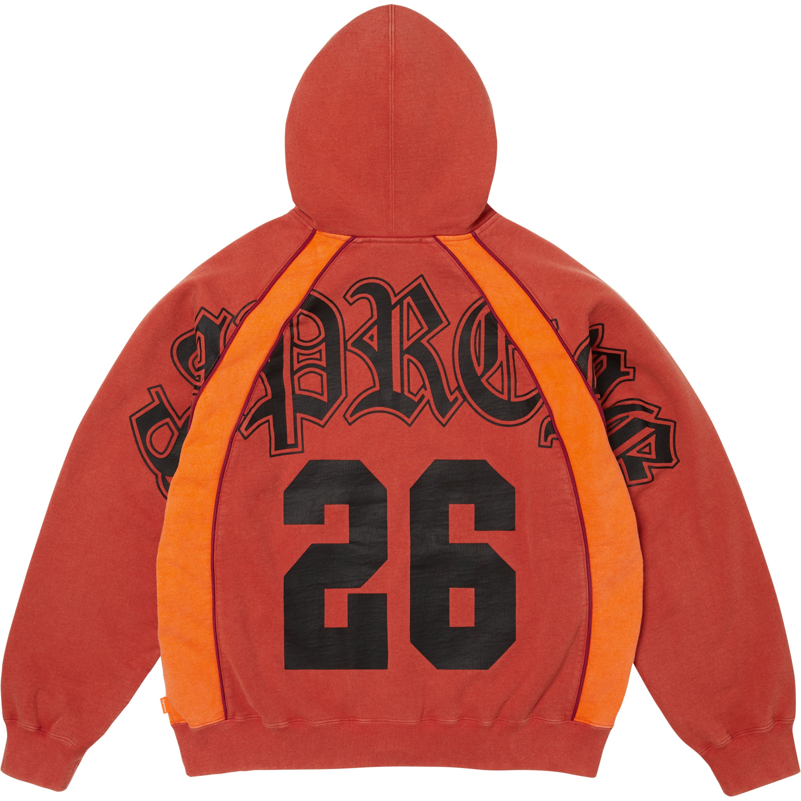 Paneled Zip Up Hooded Sweatshirt