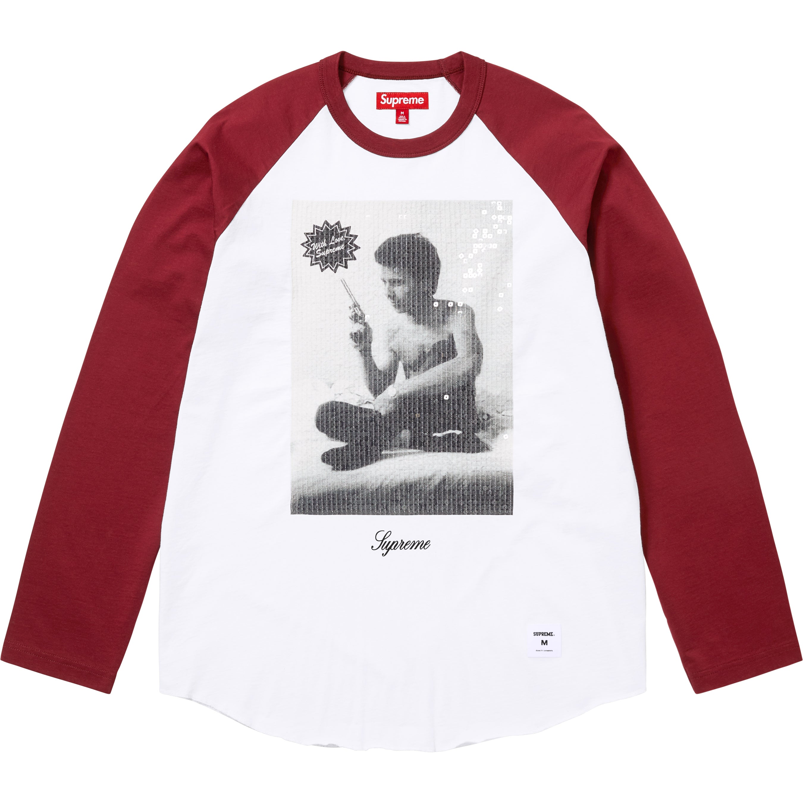 Supreme/Larry Clark Sequin Raglan L/S Top