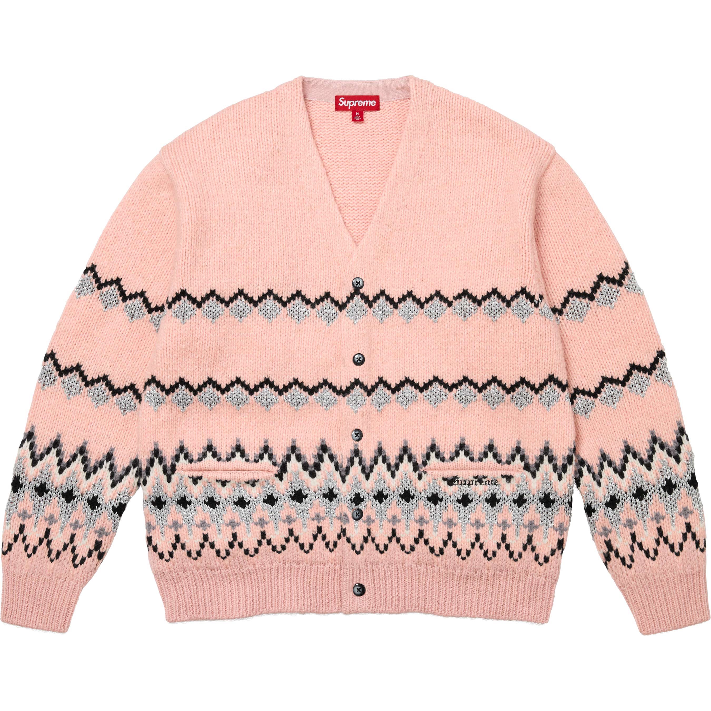 Metallic Fair Isle Cardigan