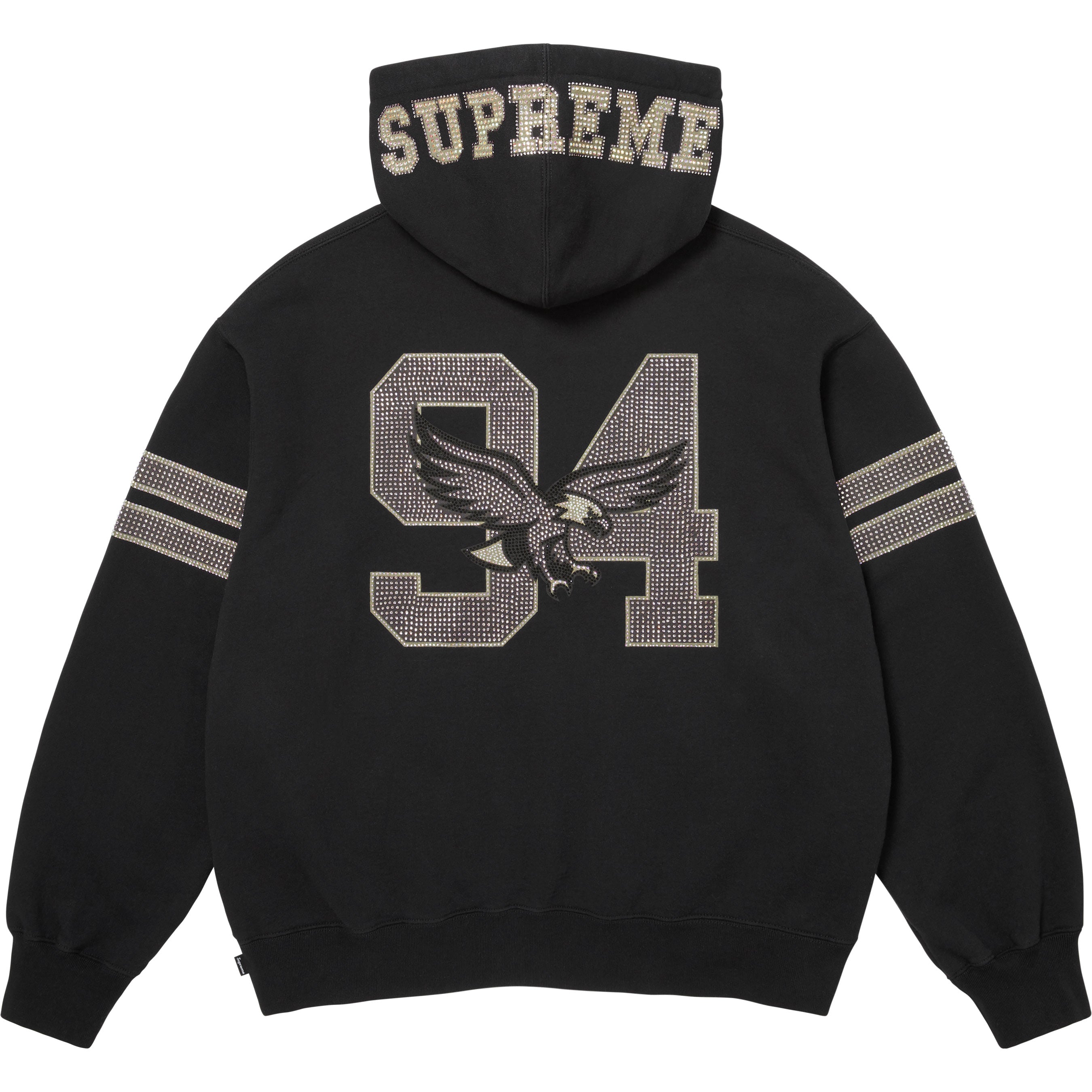 Rhinestone Eagle Hooded Sweatshirt