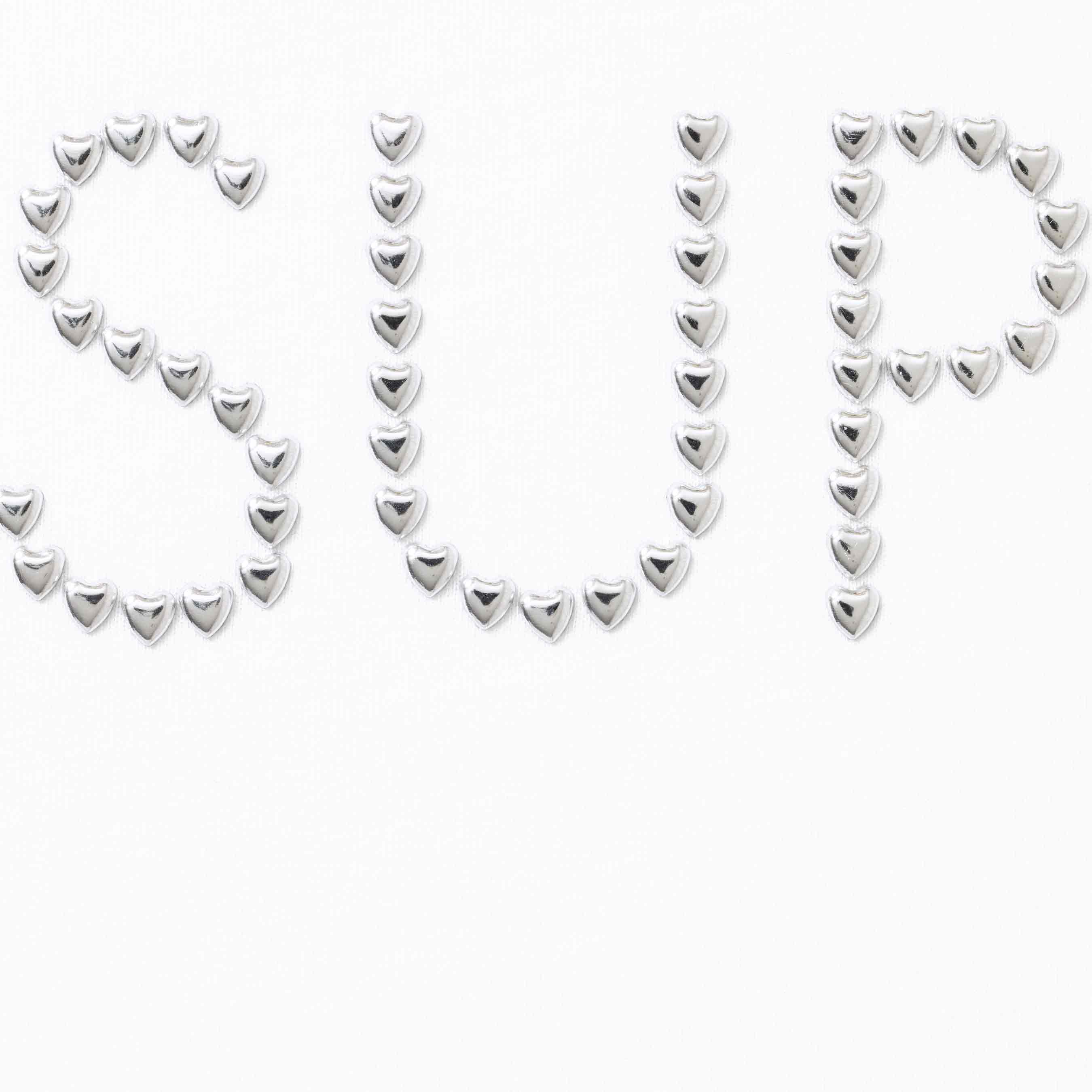 Hearts Studded S/S Top