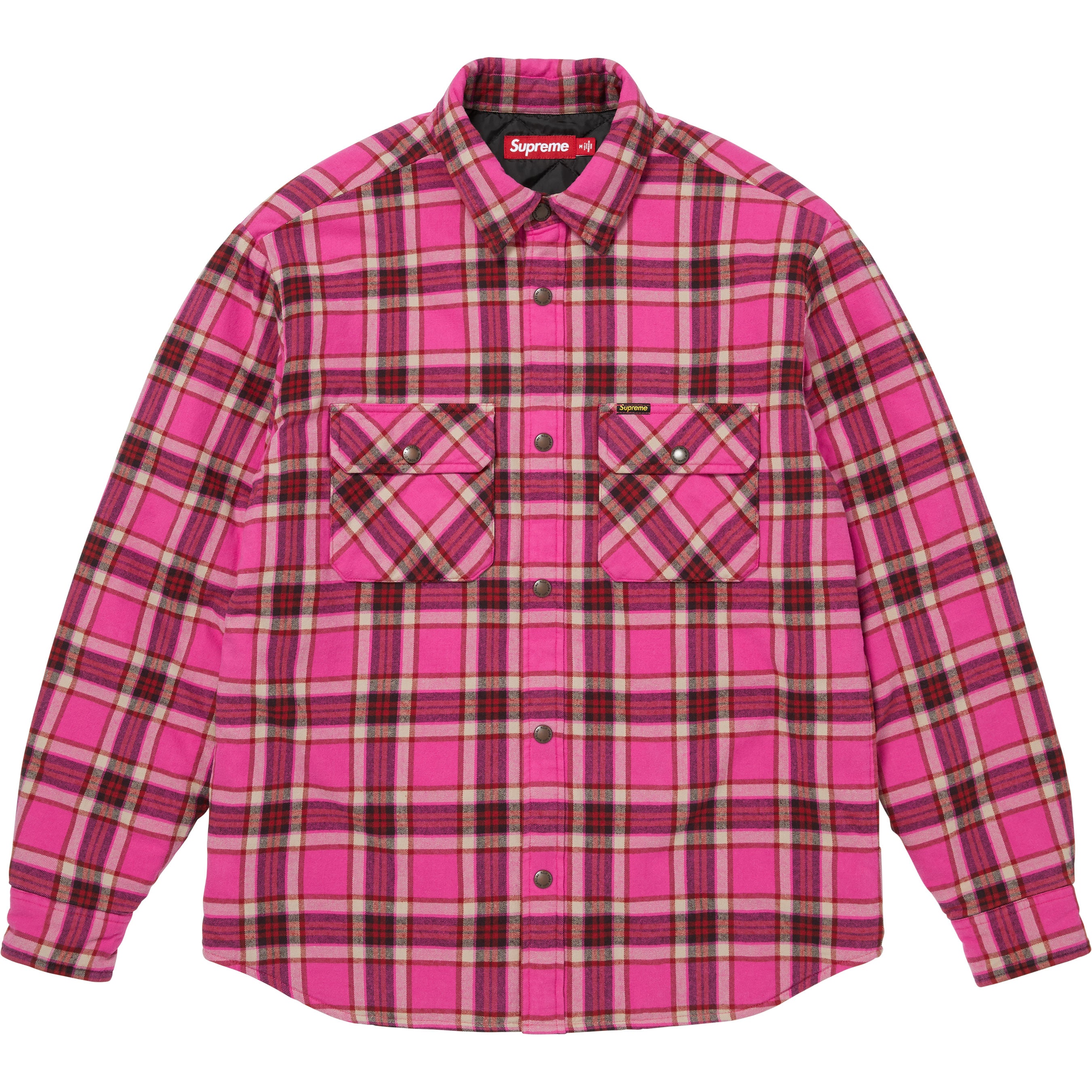 Quilted Lined Flannel Snap Shirt