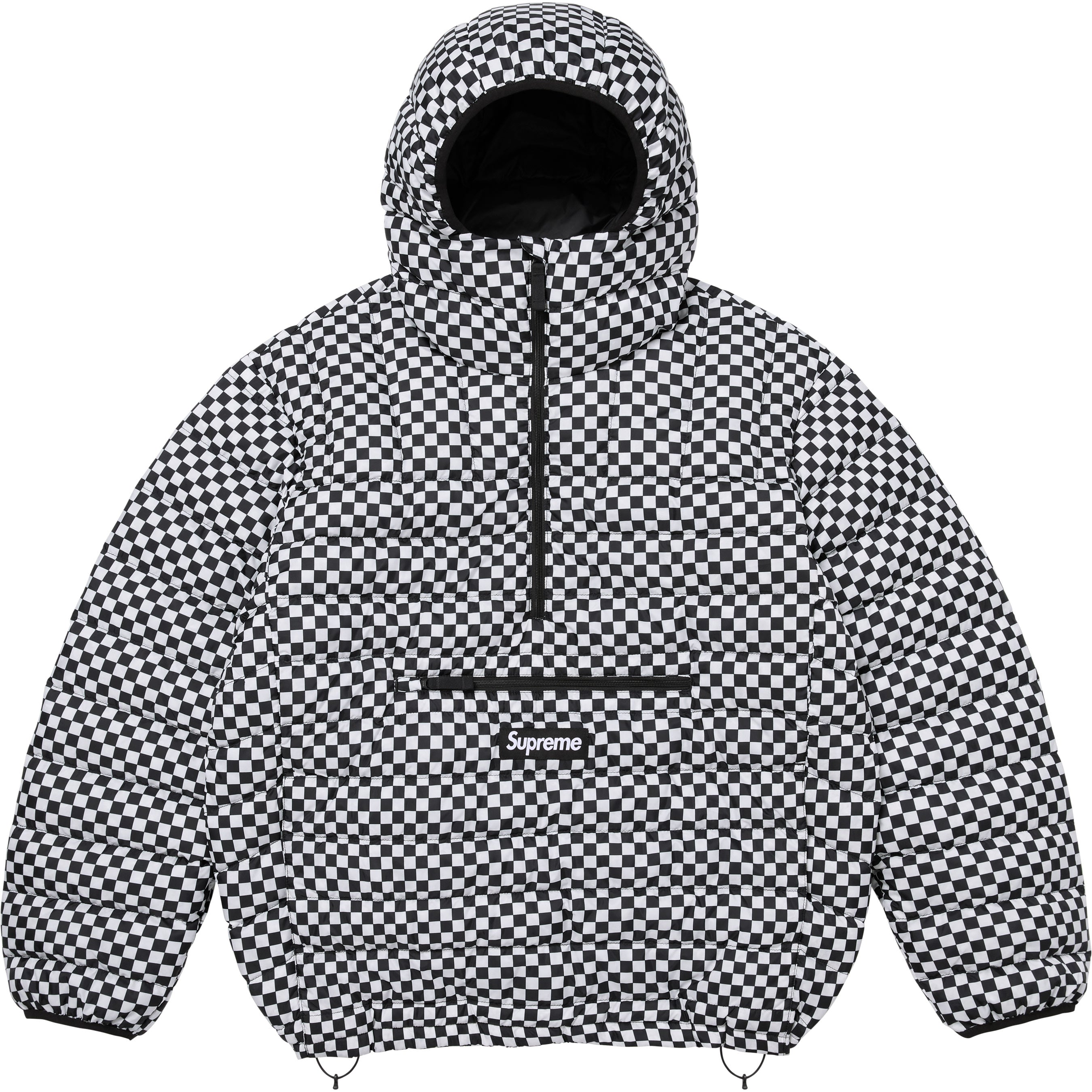 Micro Down Half Zip Hooded Pullover