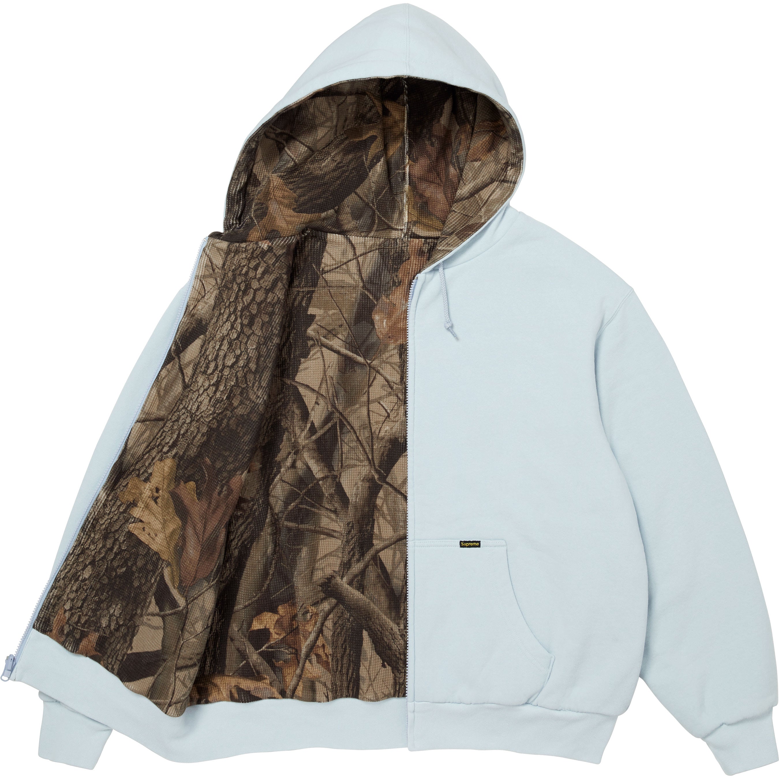 Reversible Work Zip Up Hooded Sweatshirt