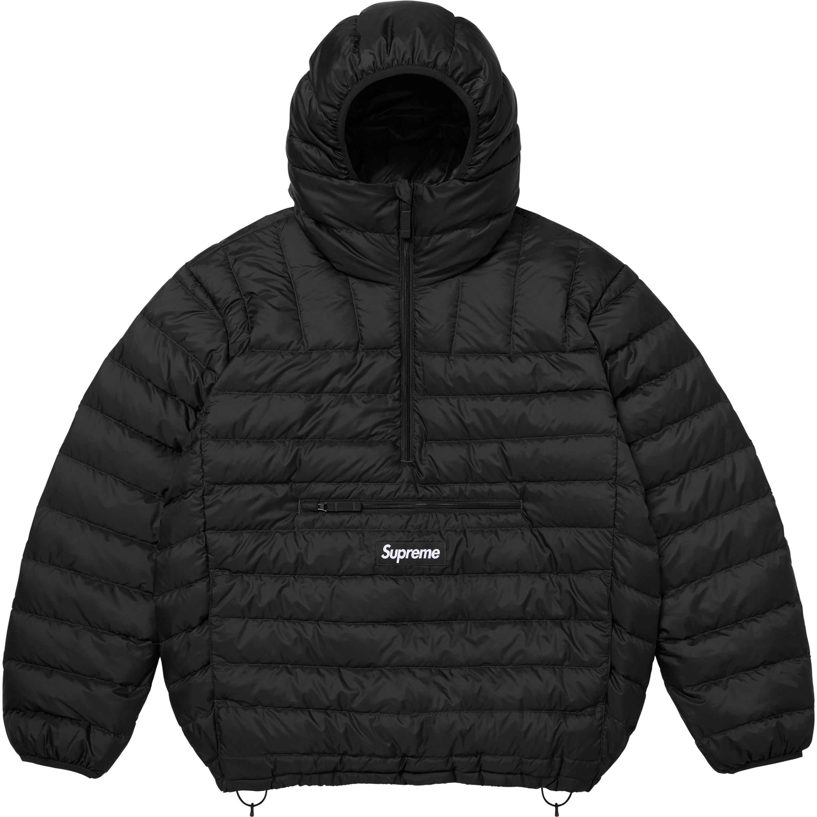 Micro Down Half Zip Hooded Pullover
