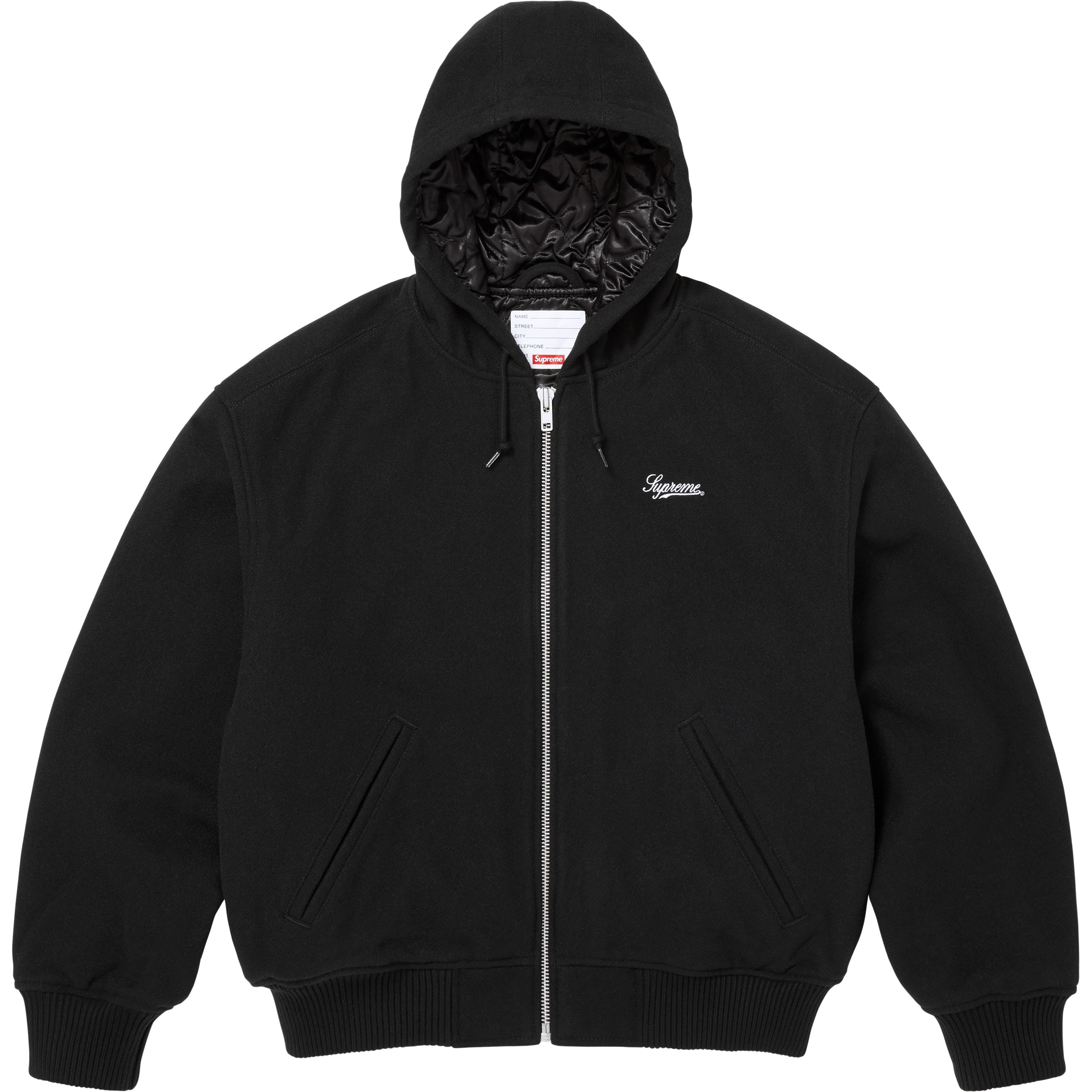 Supreme/Larry Clark Hooded Varsity Jacket