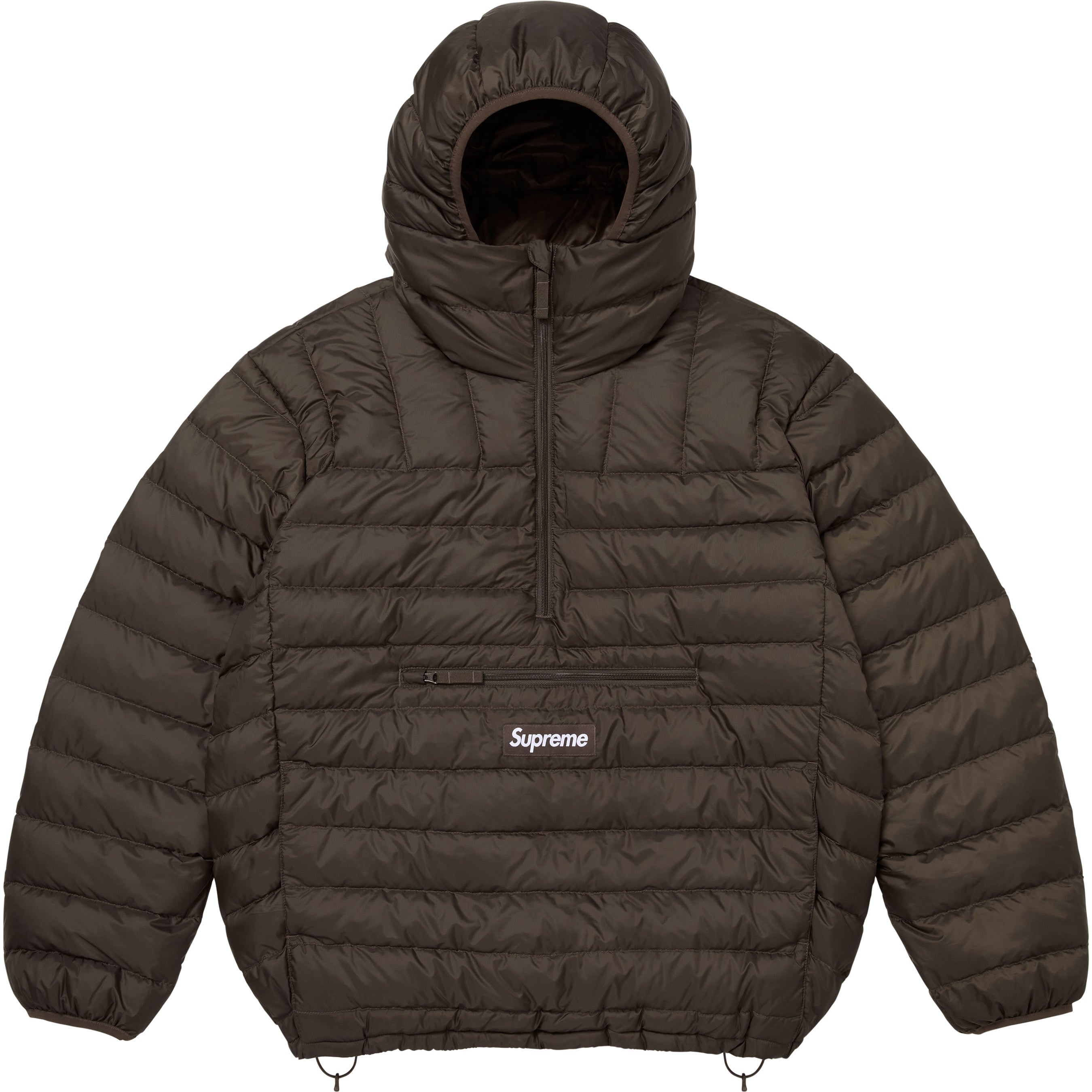 Micro Down Half Zip Hooded Pullover