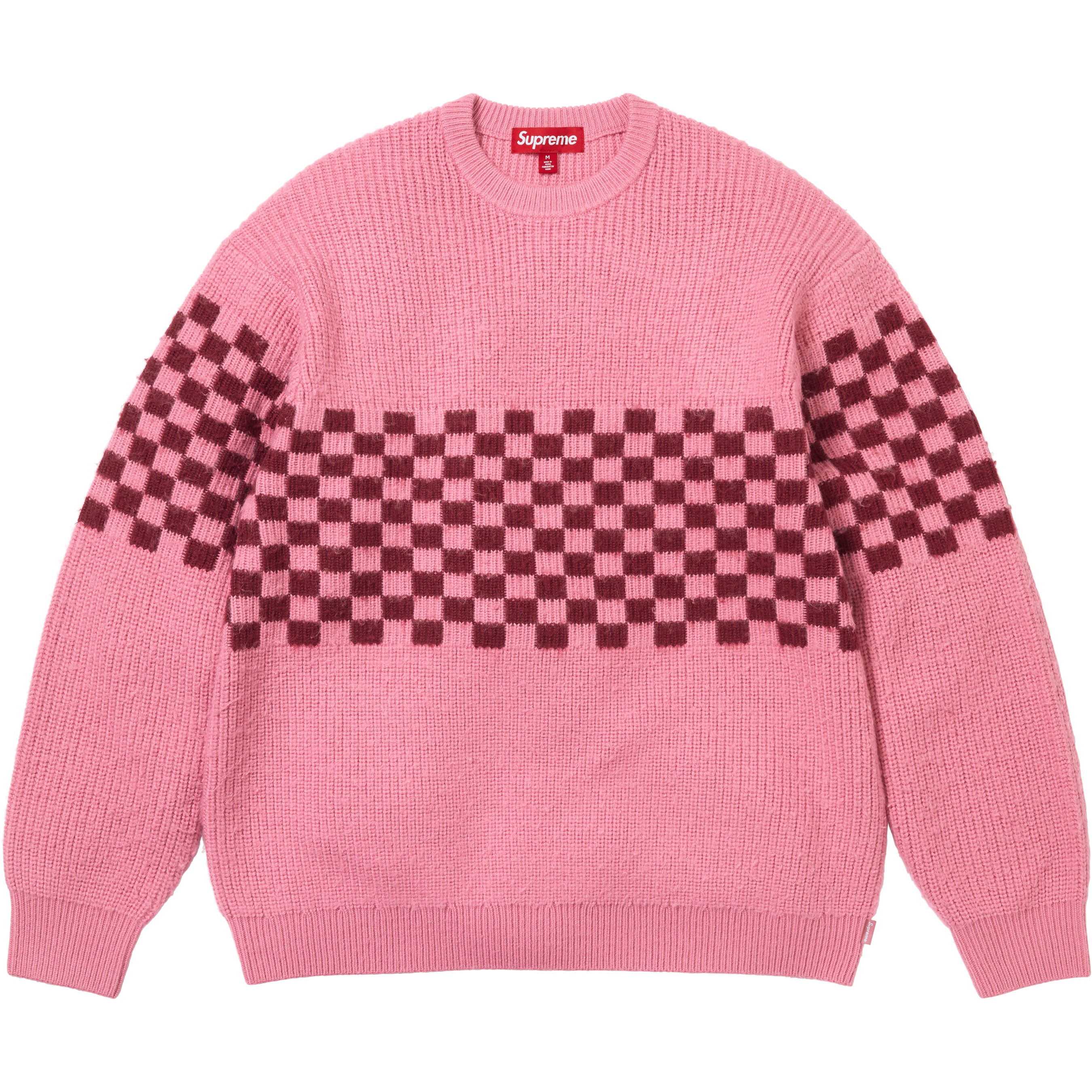 Checkerboard Pilled Sweater